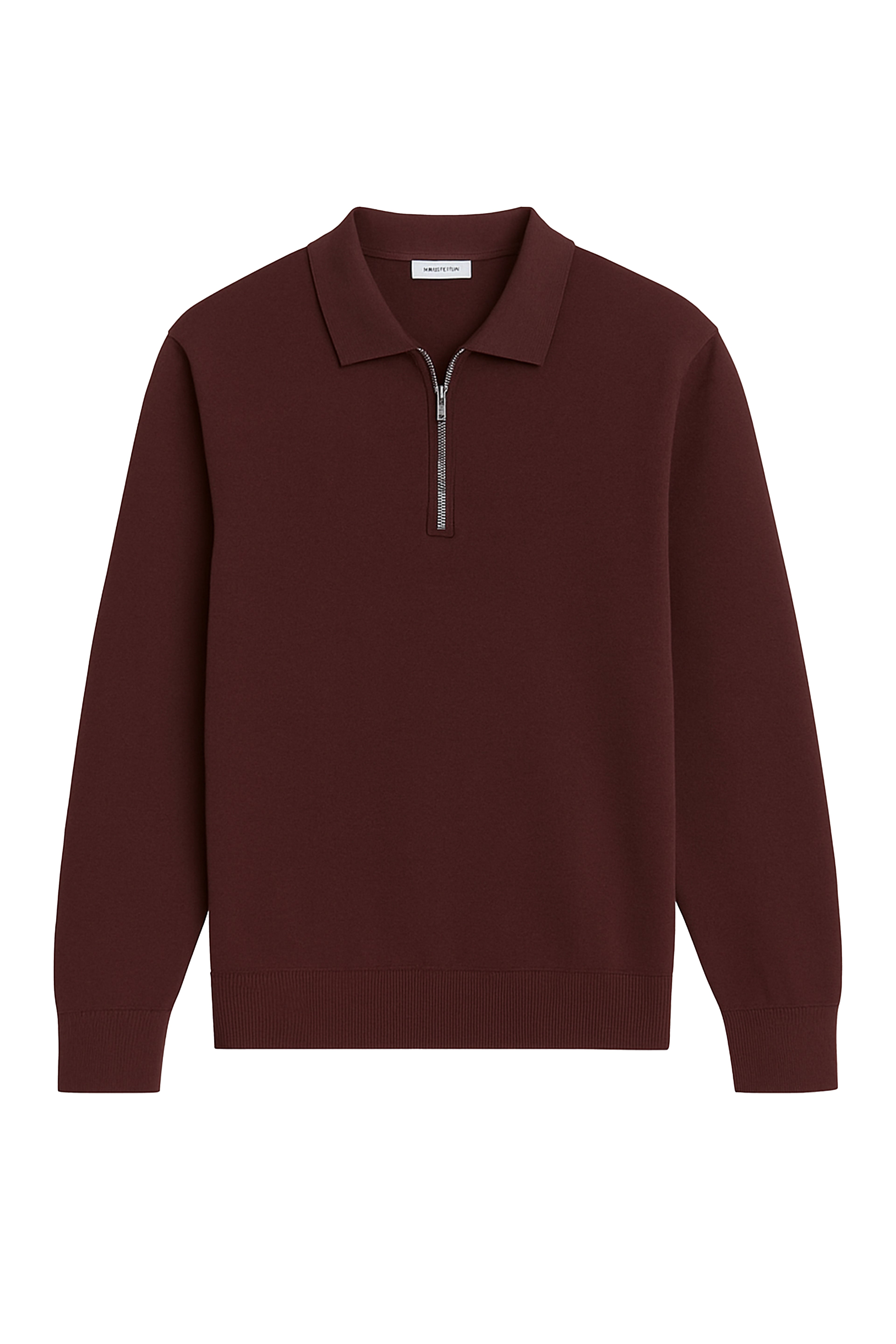 Polo a manica lunga con zip
