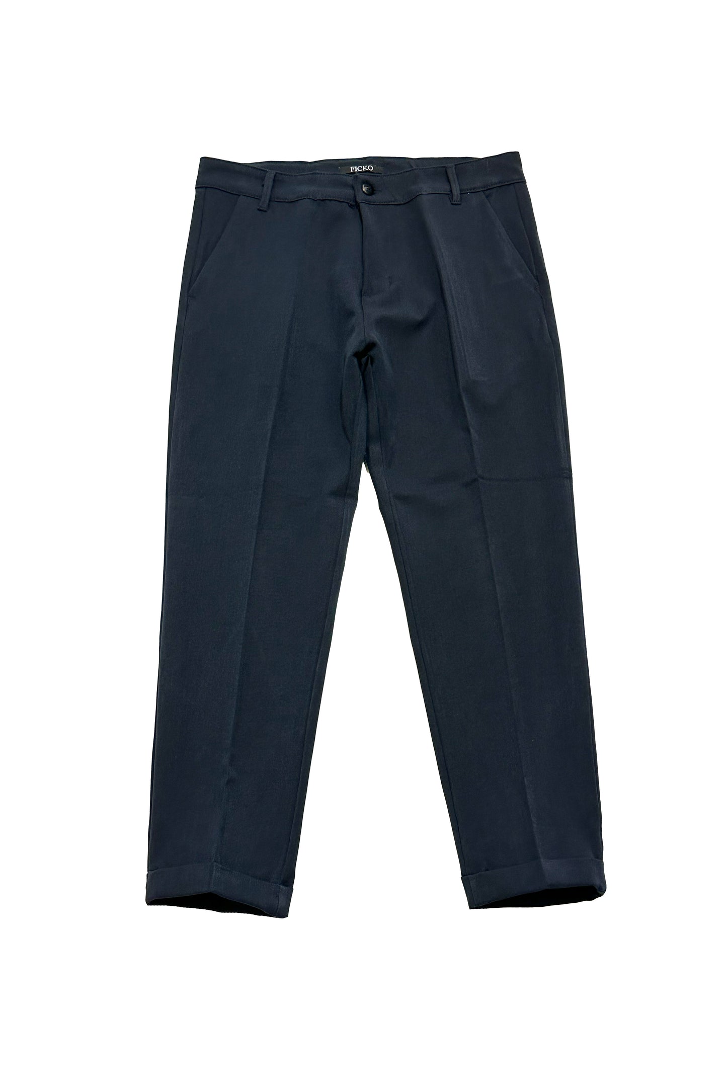 Pantalone sartoriale con risvolto cucito - Regular fit