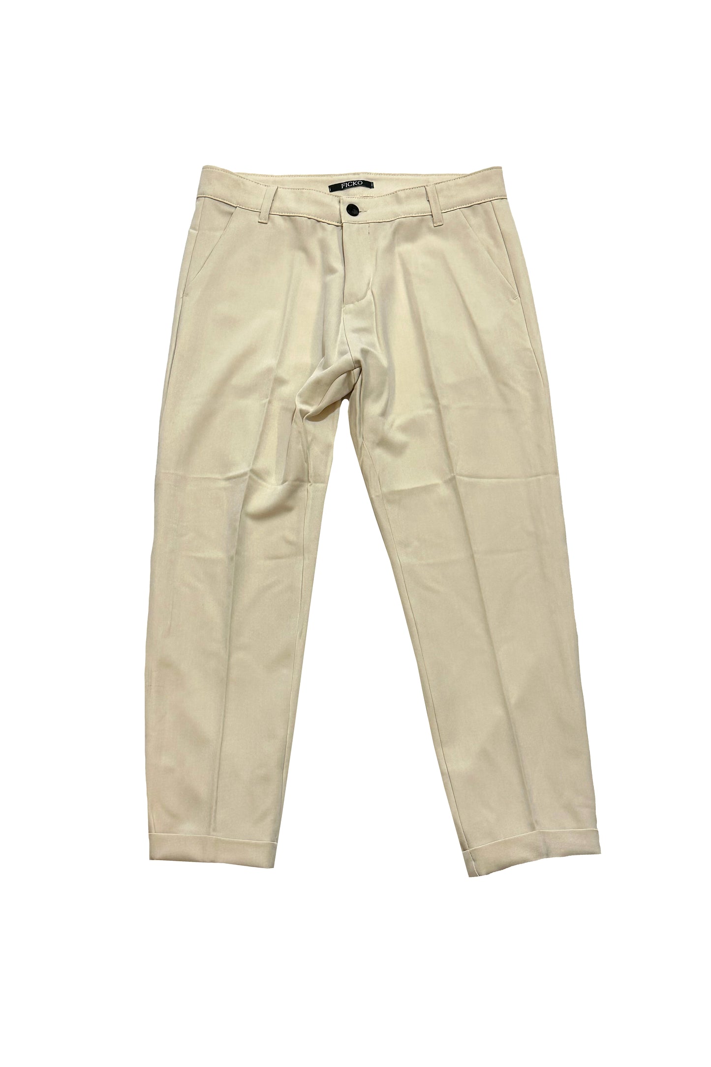 Pantalone sartoriale con risvolto cucito - Regular fit