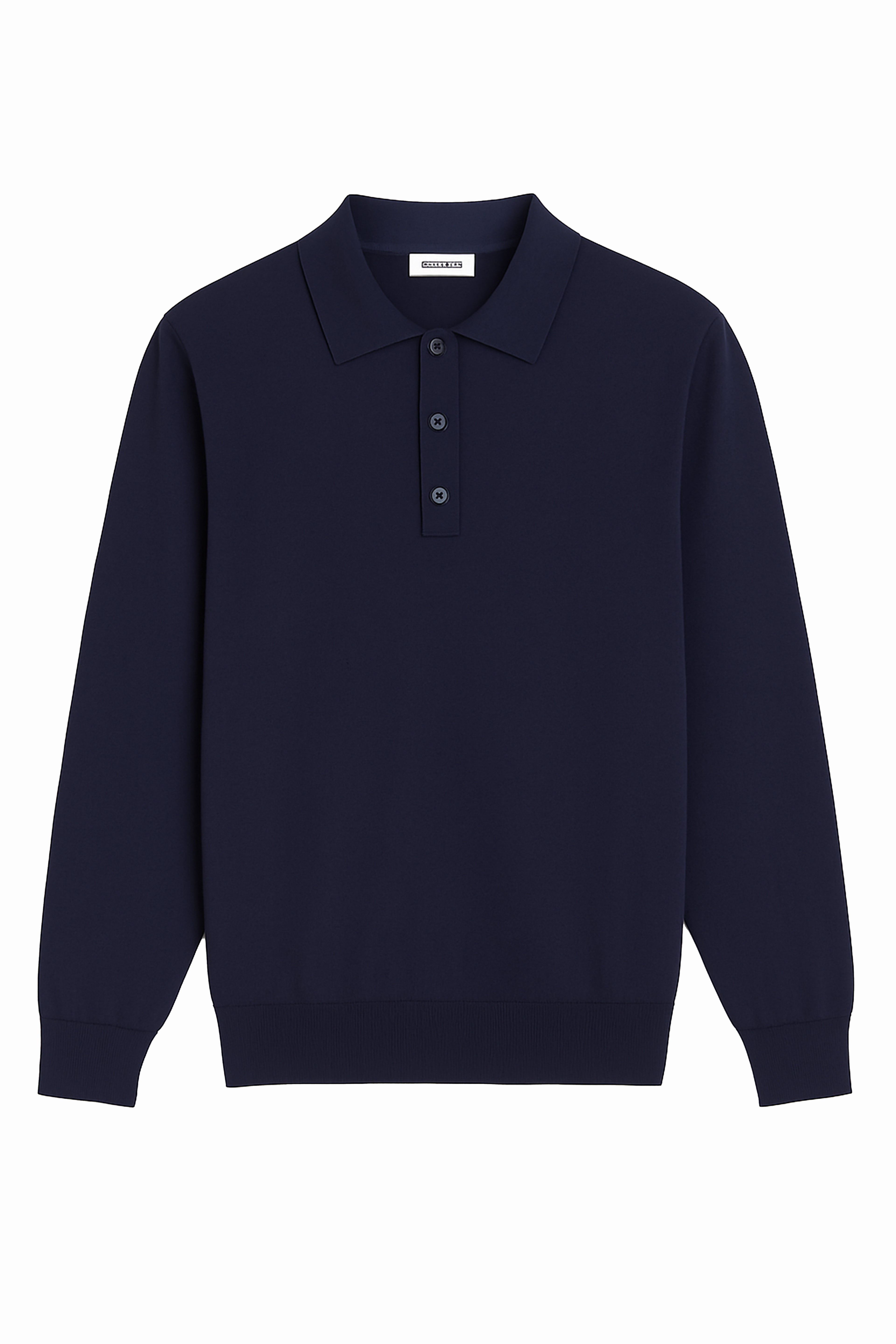 Polo manica lunga con bottoni