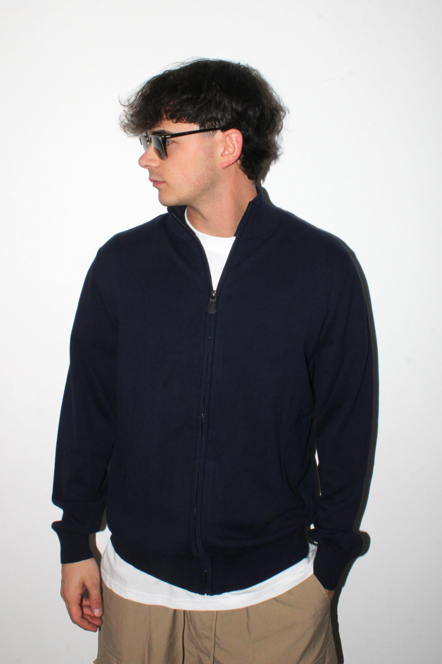 Maglione sartoriale con zip