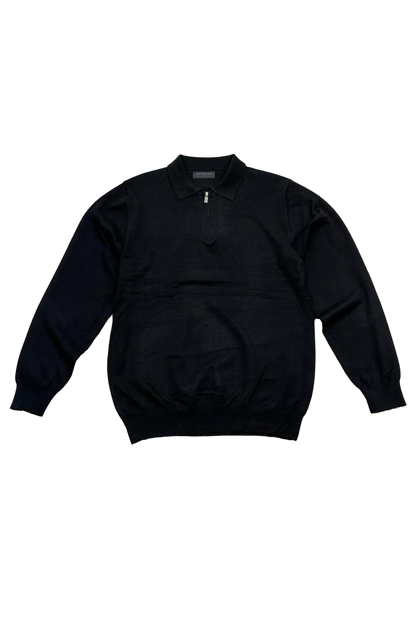Polo a manica lunga con zip