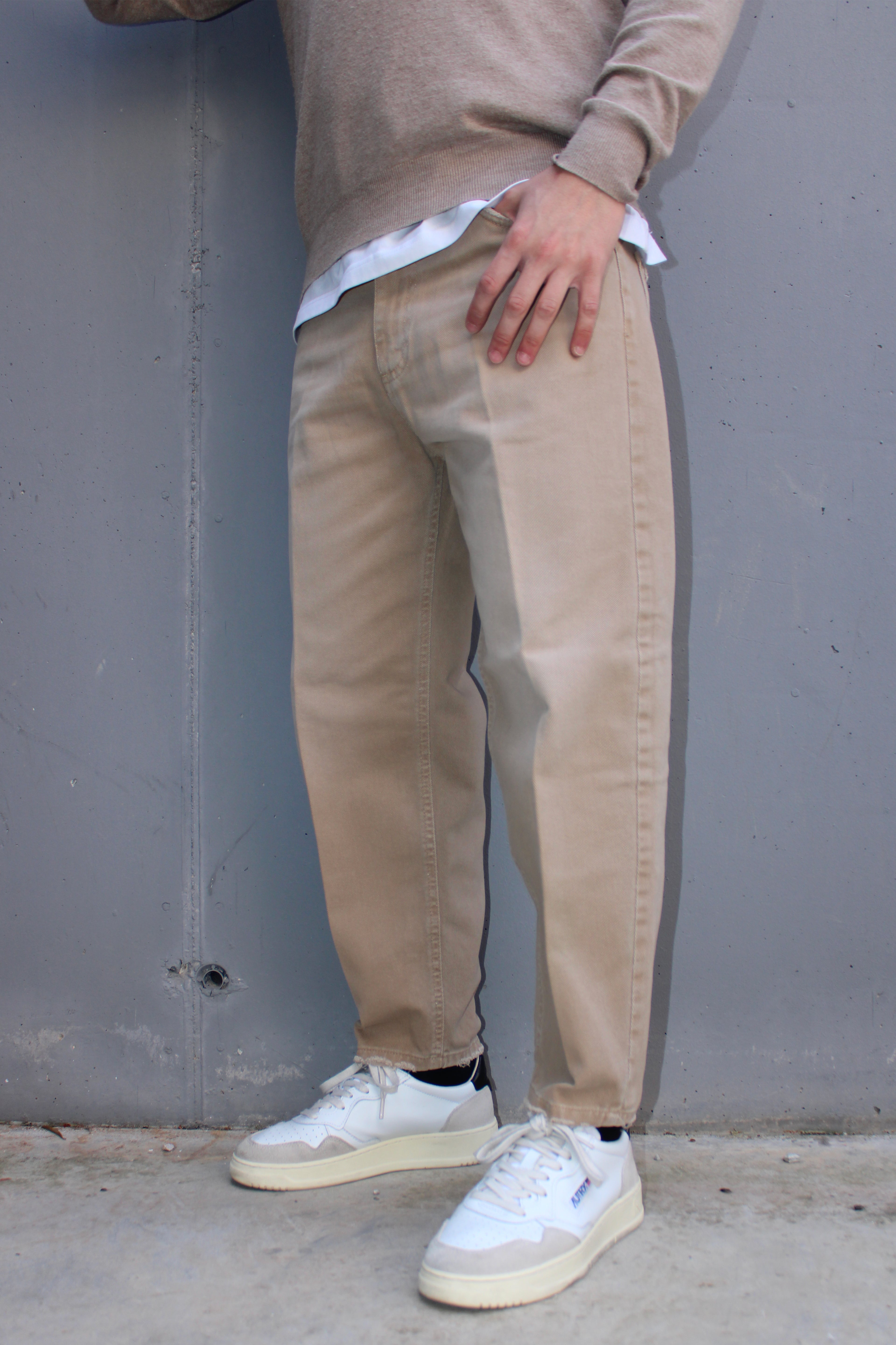 Jeans balloon fit con sfumature