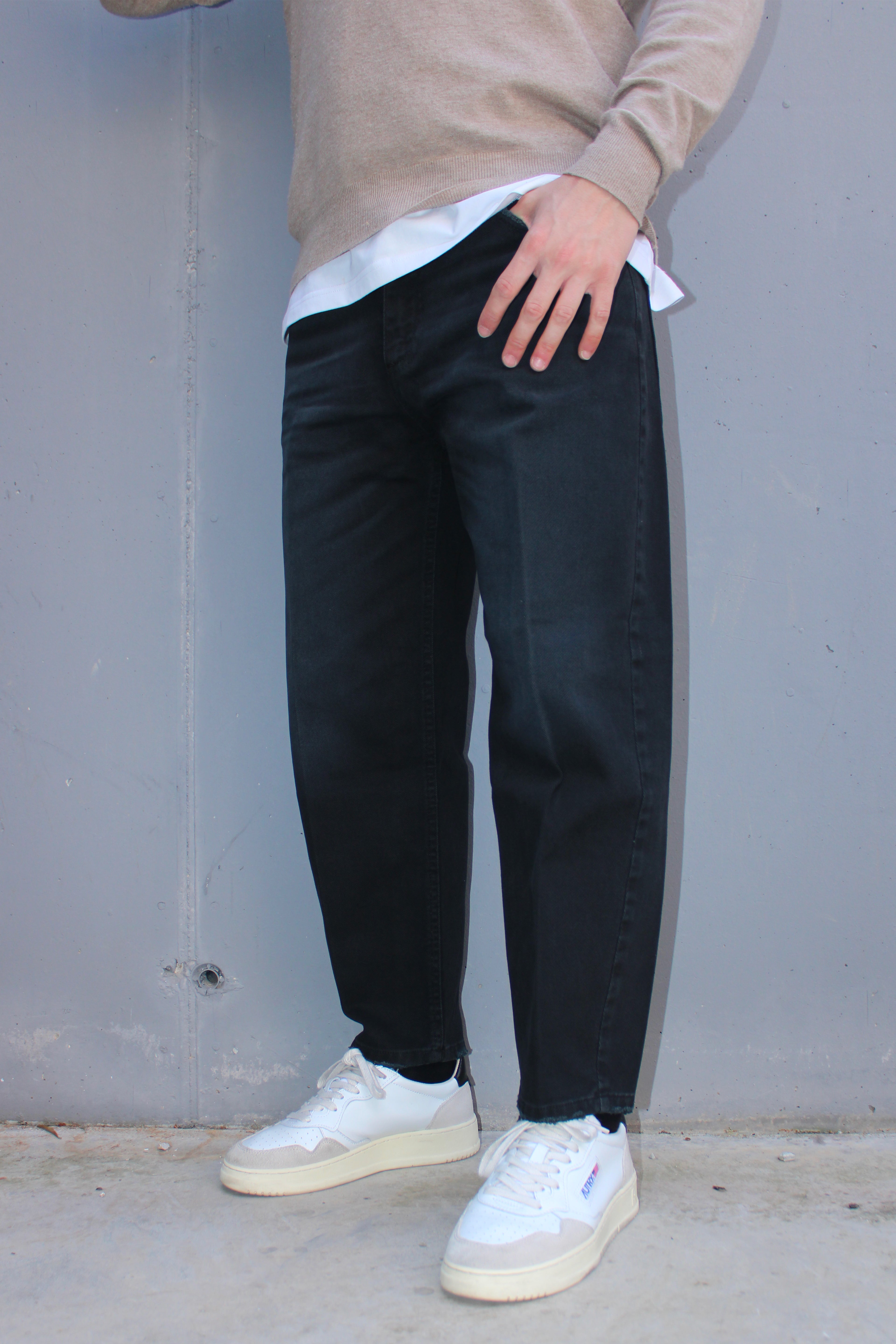 Jeans balloon fit con sfumature
