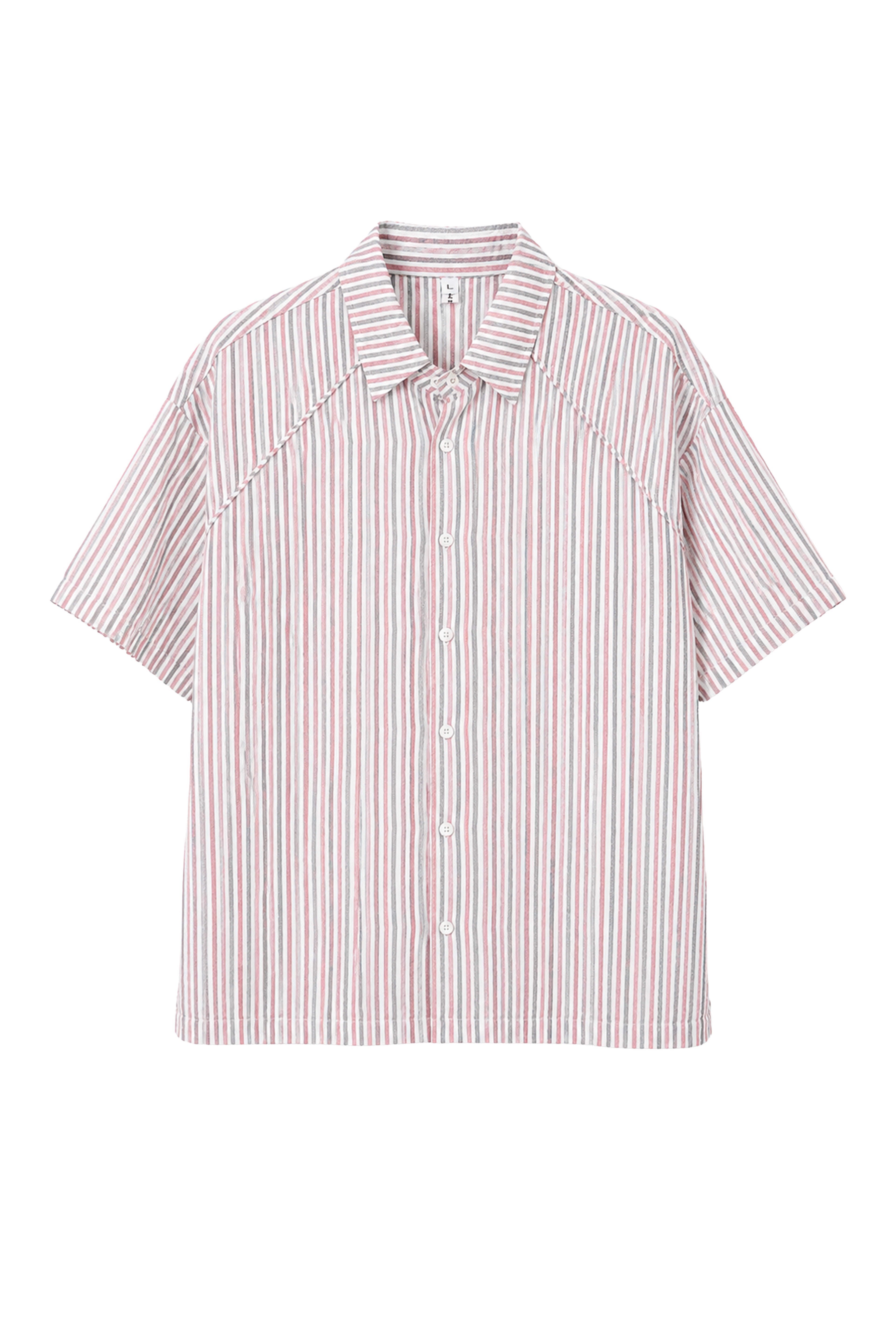 Camicia a righe cropped fit