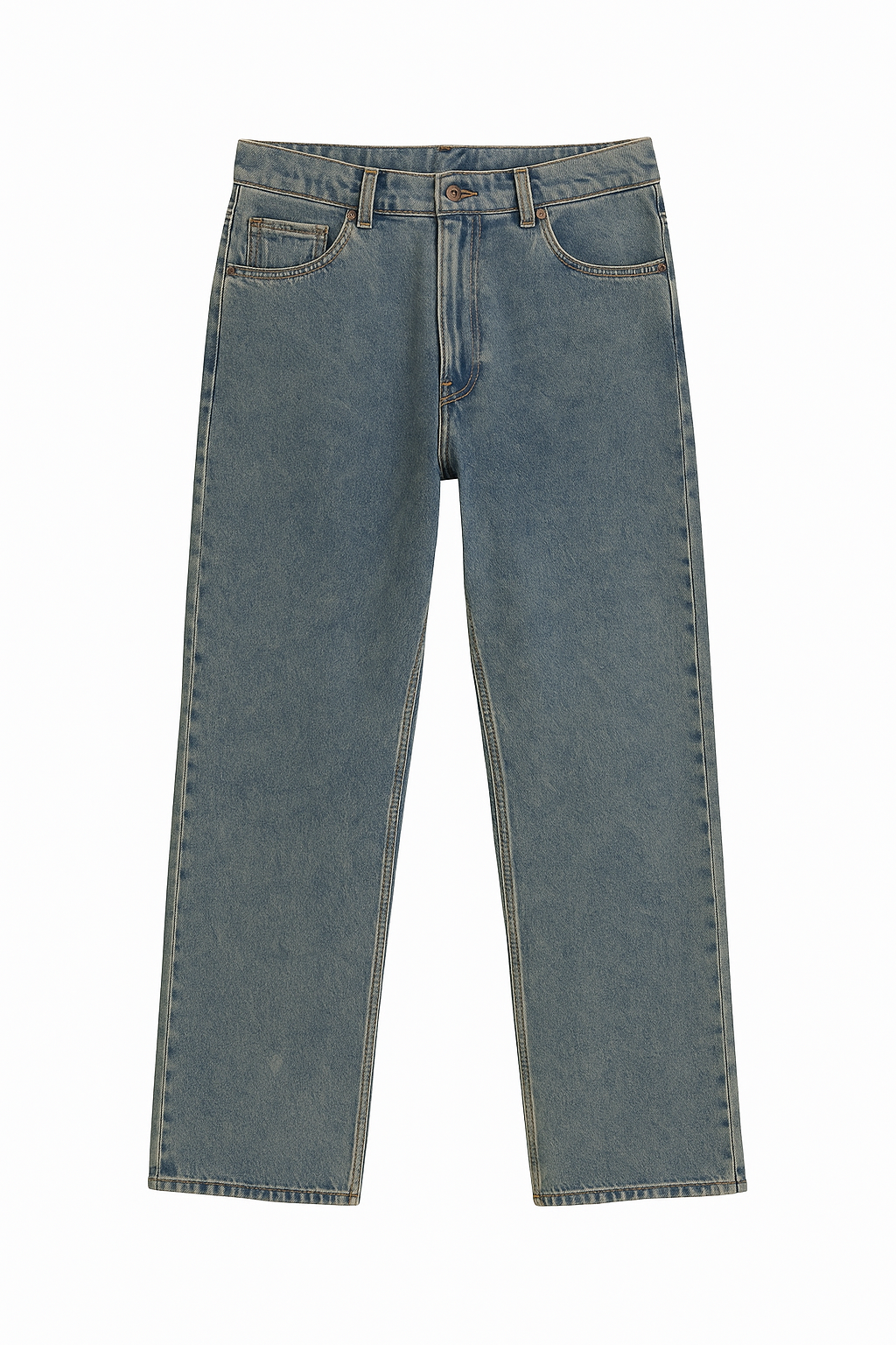 Jeans baggy slavato