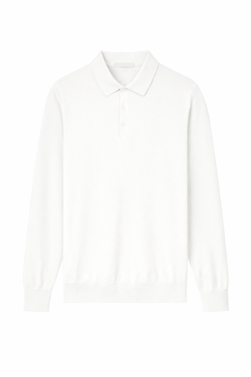 Polo manica lunga con bottoni
