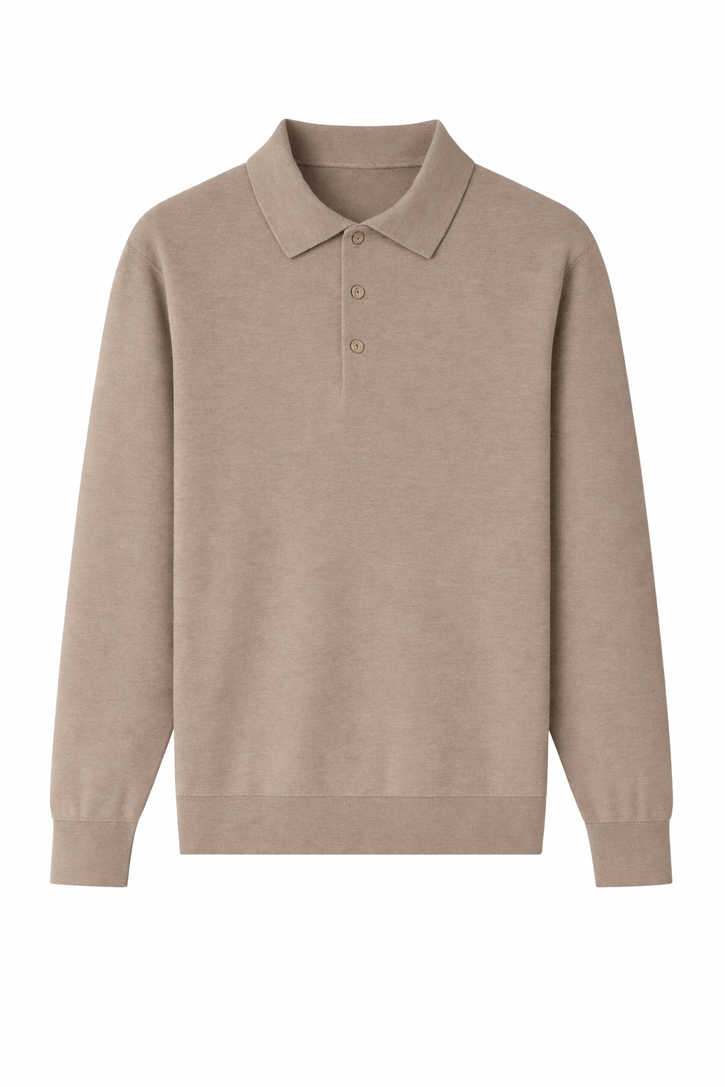 Polo manica lunga con bottoni
