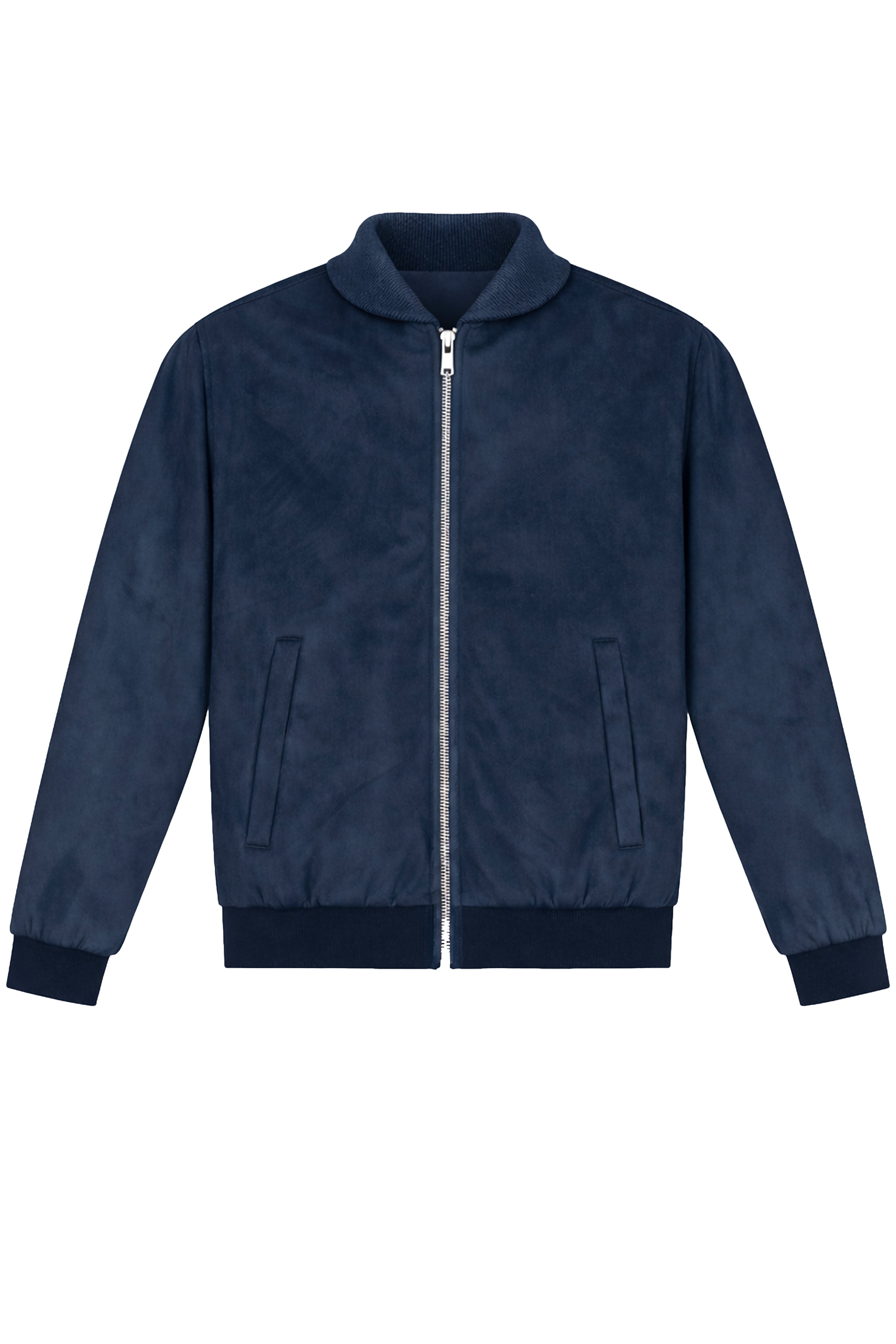 Giacca in ecopelle scamosciata