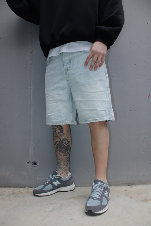 Bermuda jeans balloon fit denim