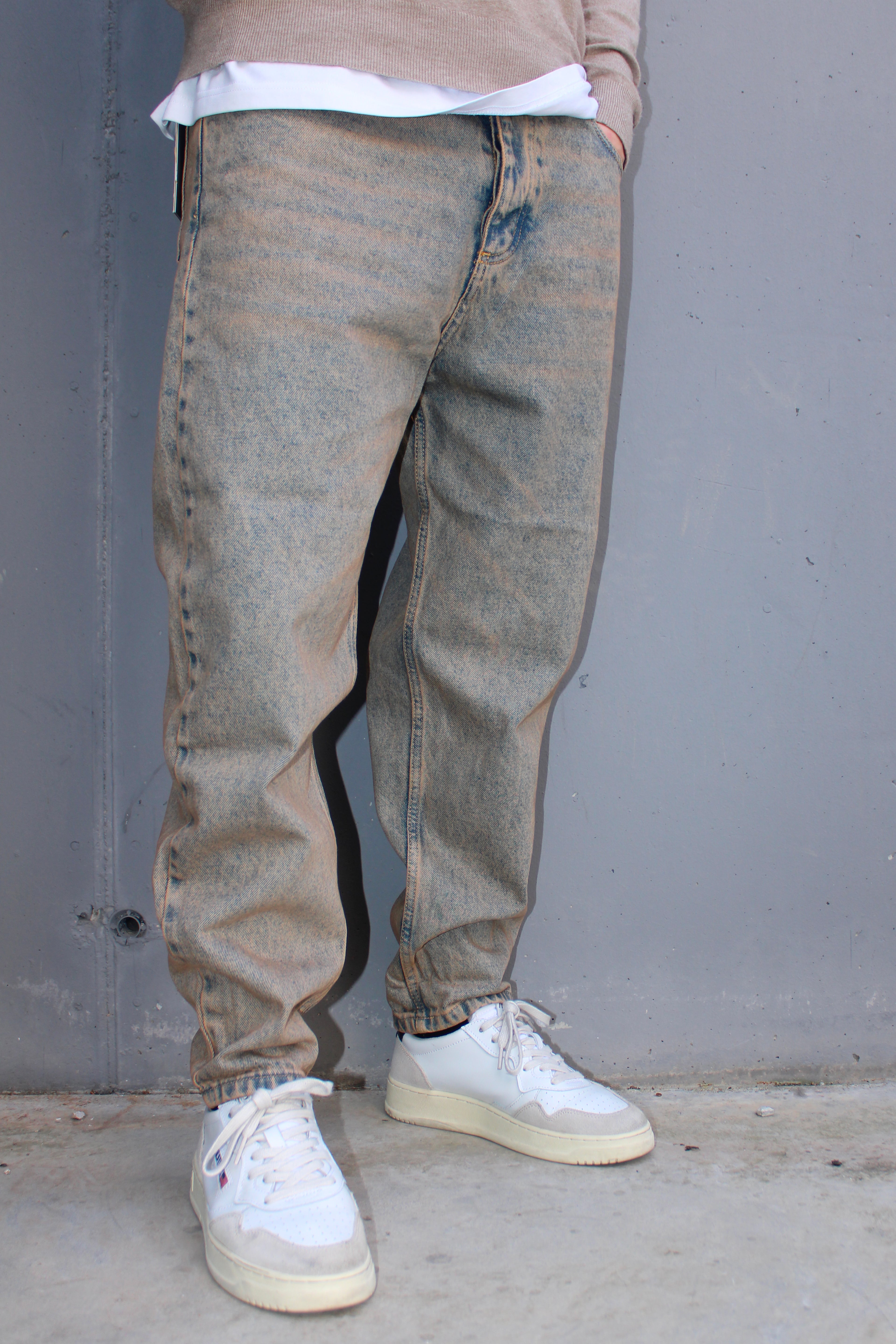 Jeans slavato regular fit