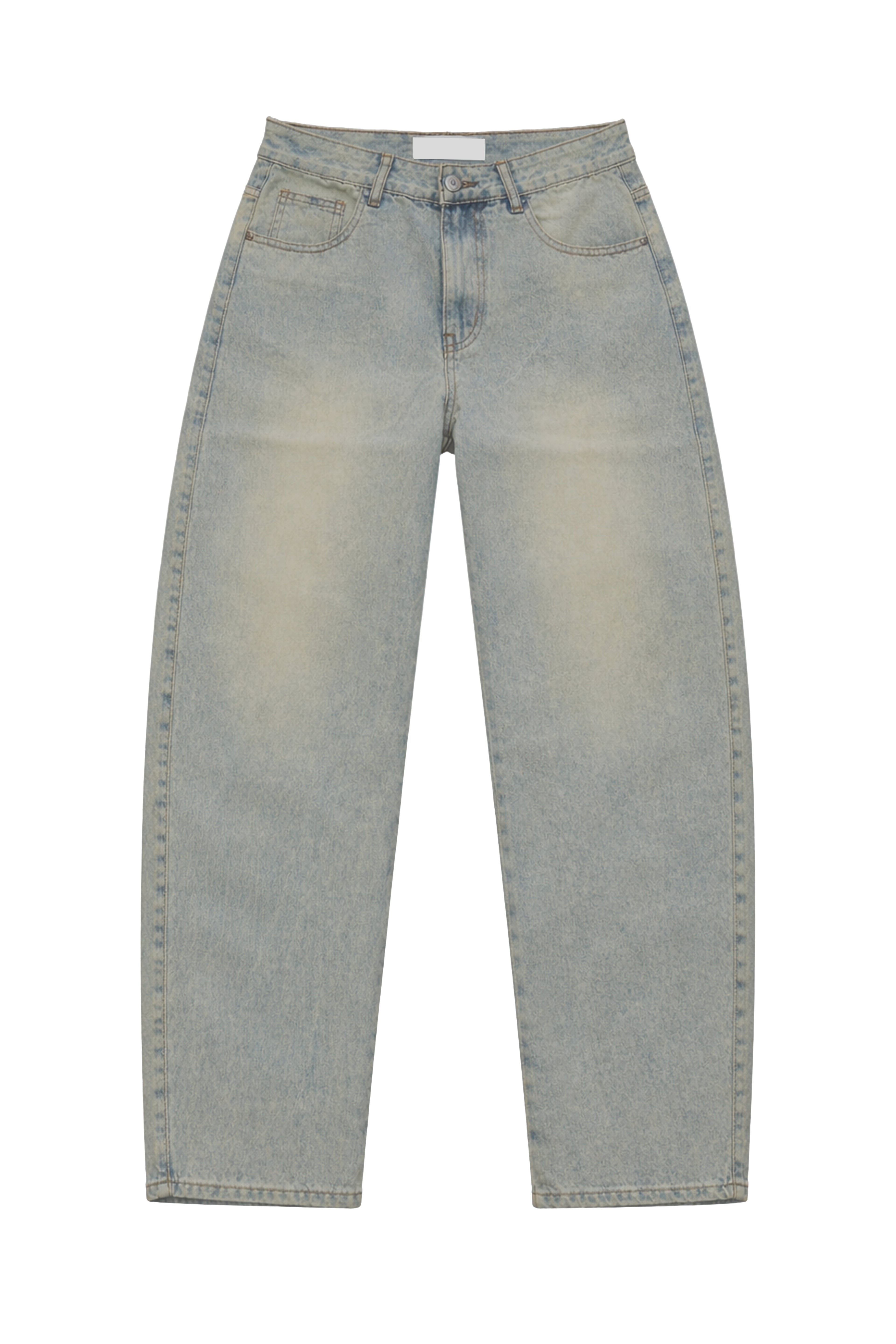 Jeans slavato a palloncino