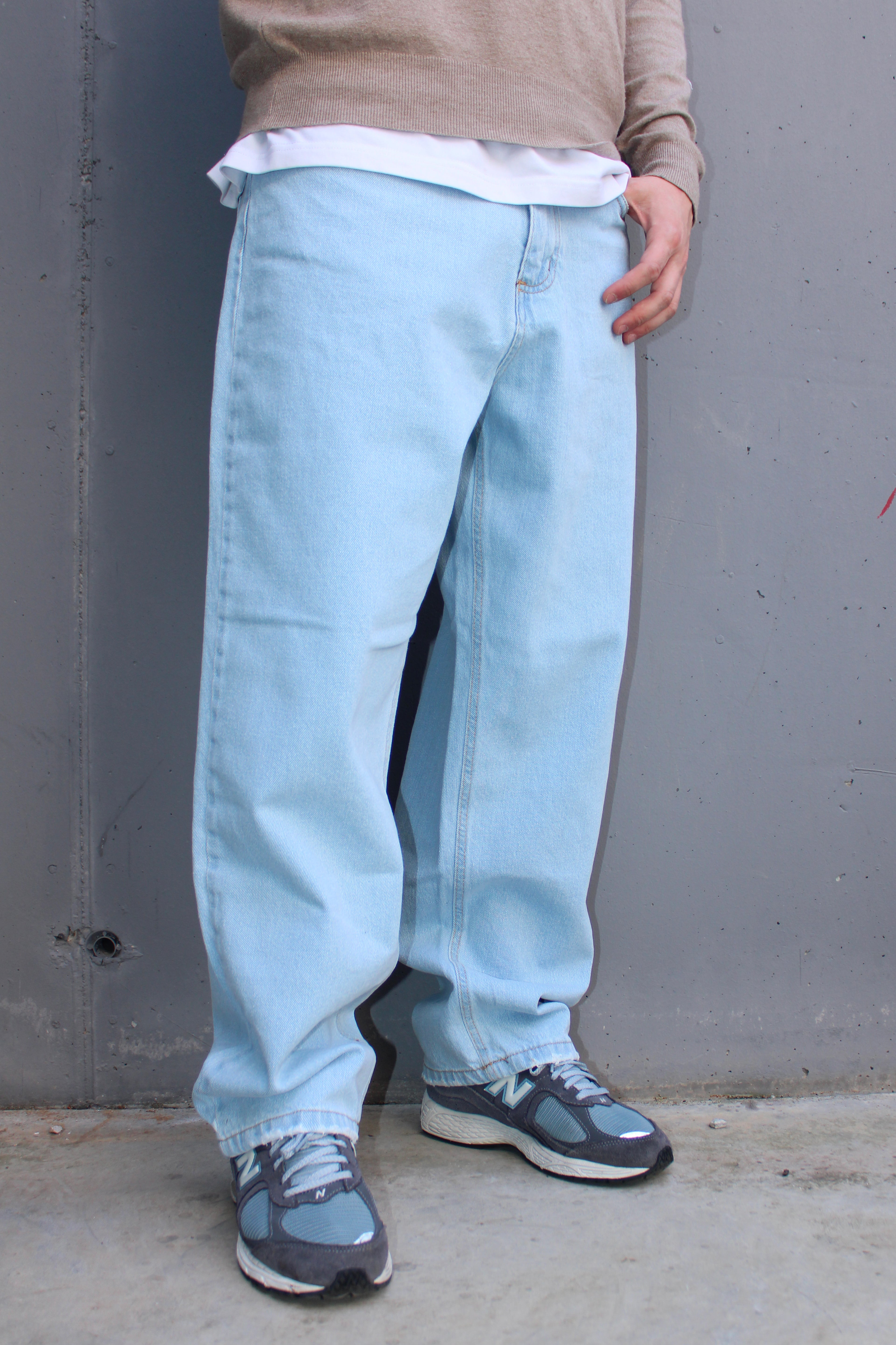 Jeans baggy denim chiaro