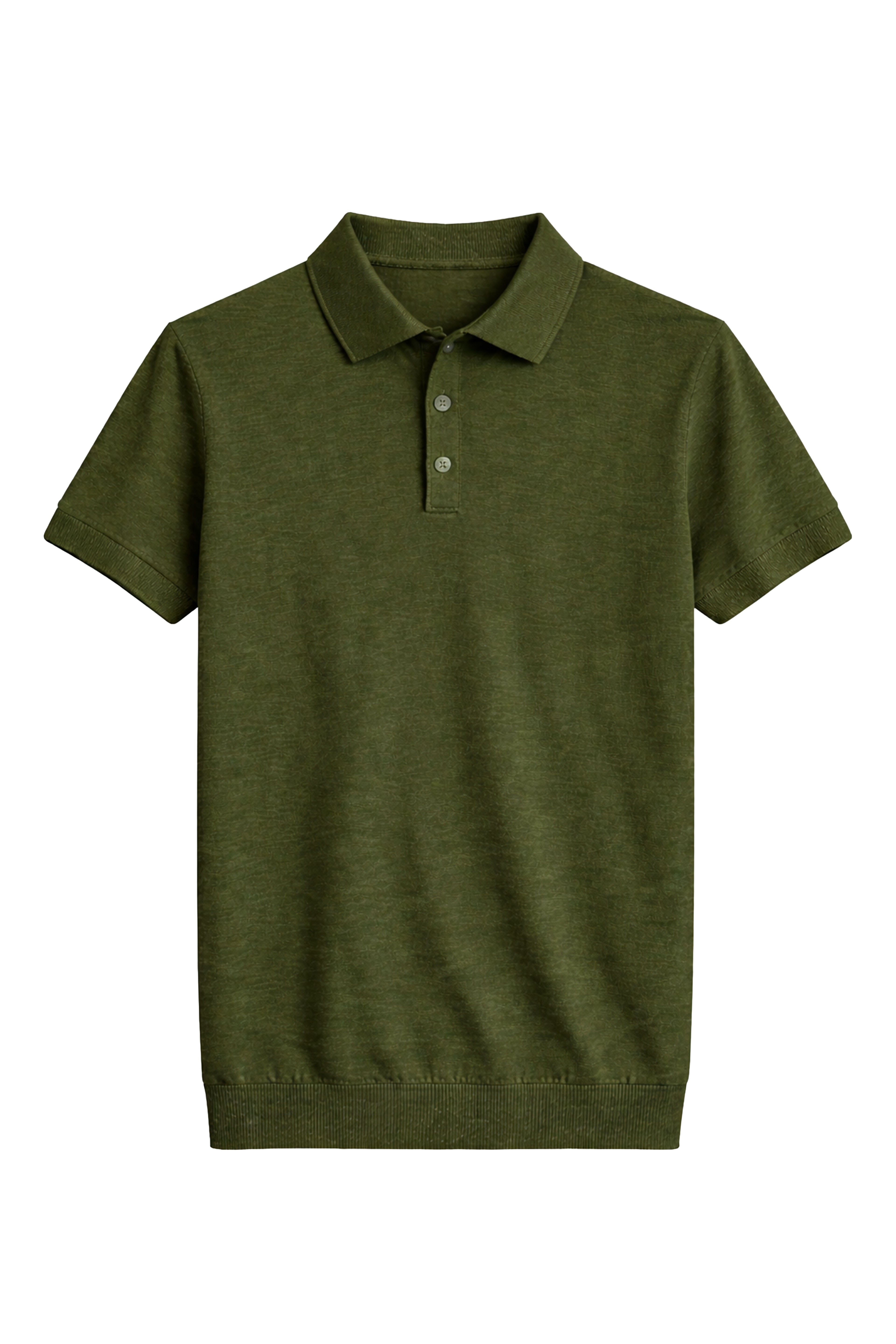 Polo bottoni a maniche corte - 80% lino