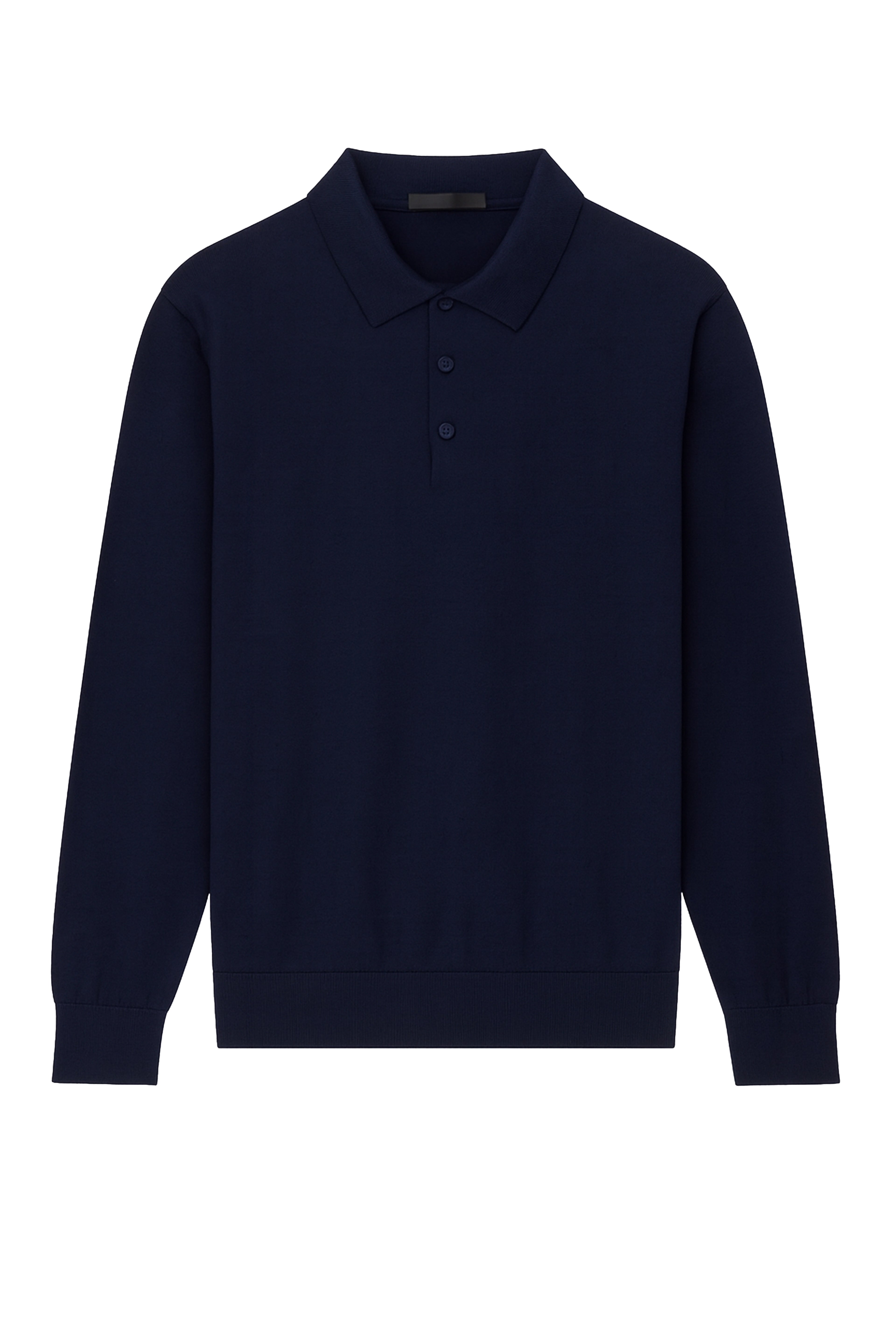 Polo manica lunga con bottoni