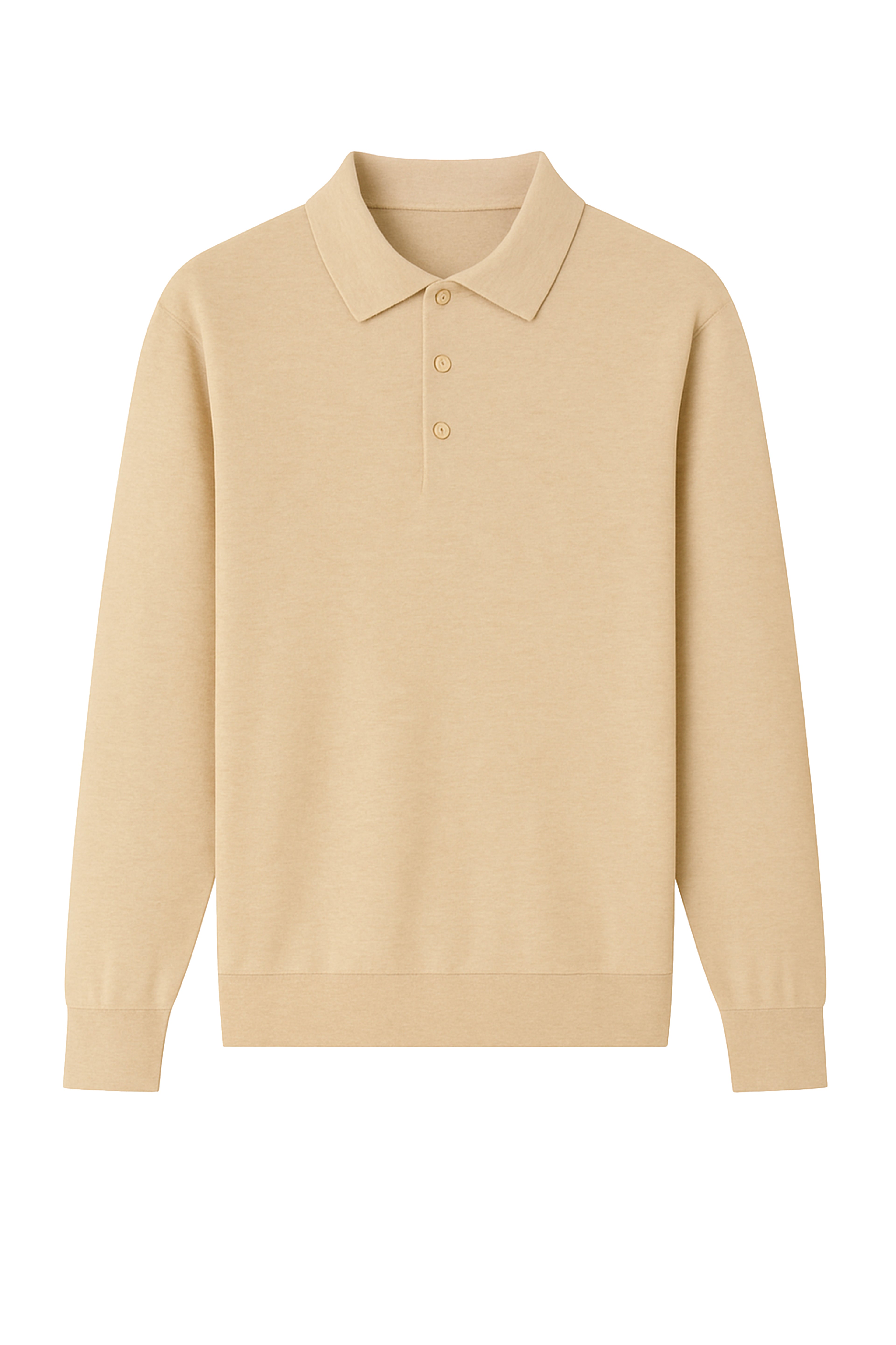 Polo manica lunga con bottoni