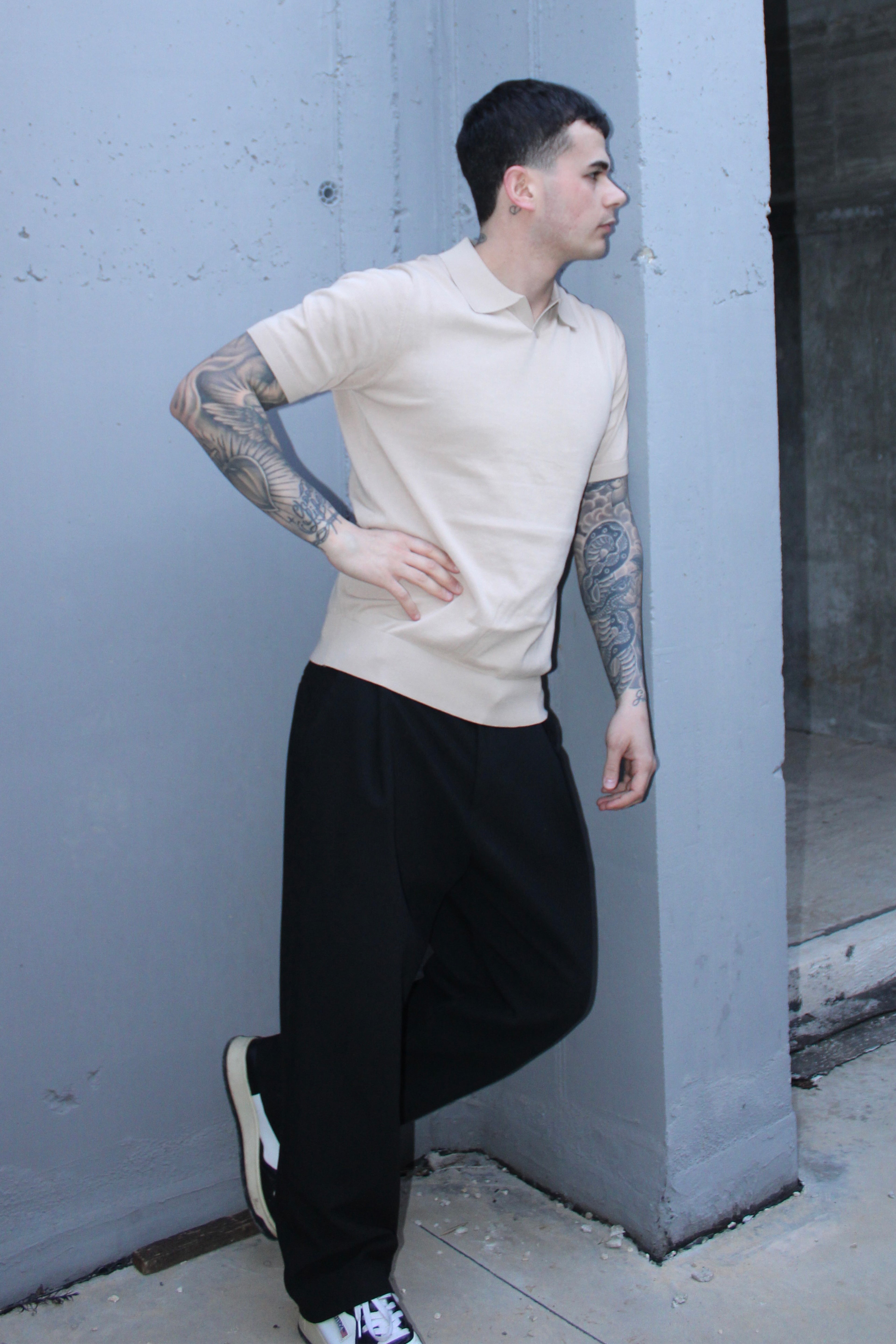 Polo strutturata a maniche corte - 100% cotone