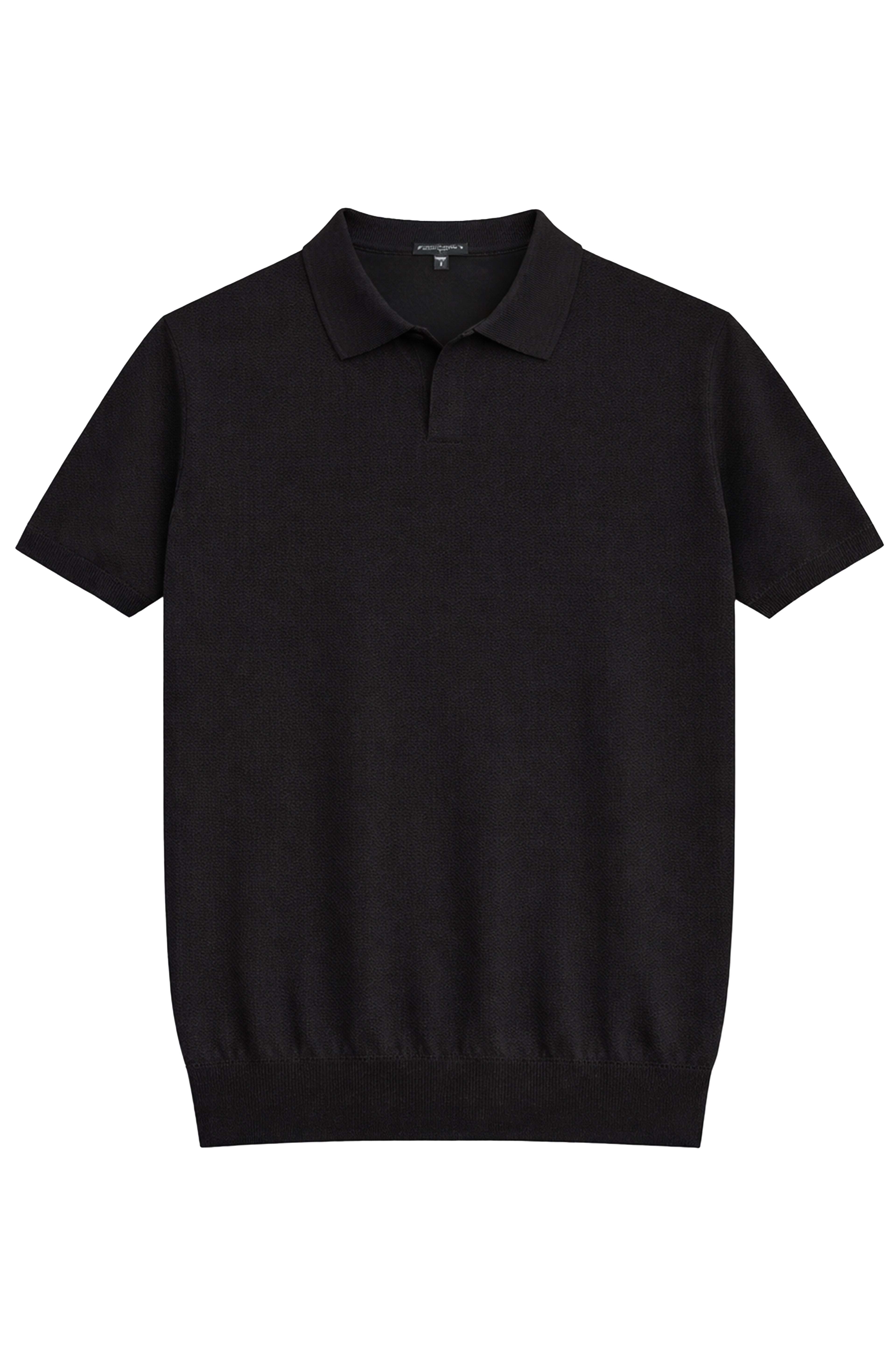 Polo strutturata a maniche corte - 15% seta