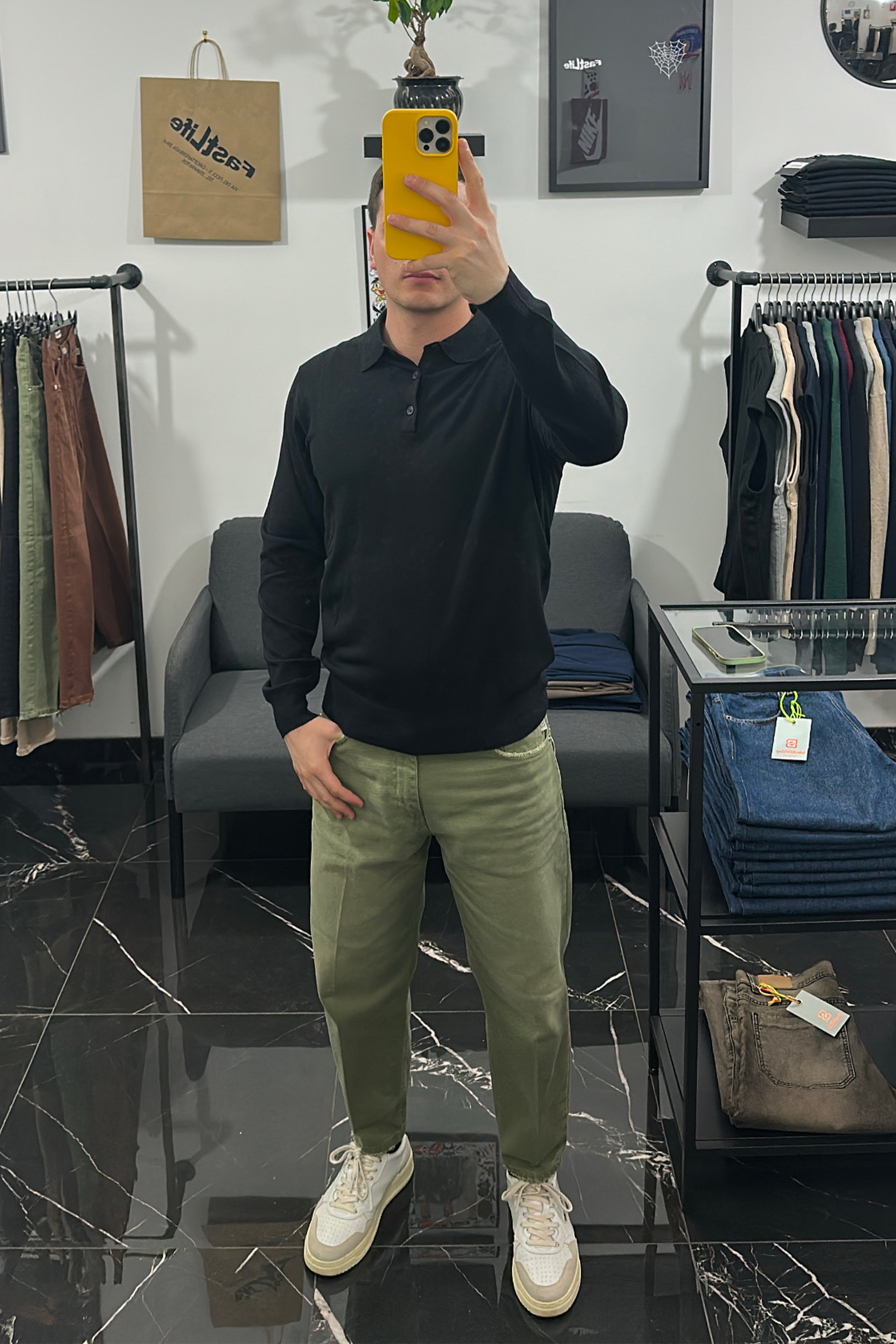 Jeans balloon fit con sfumature