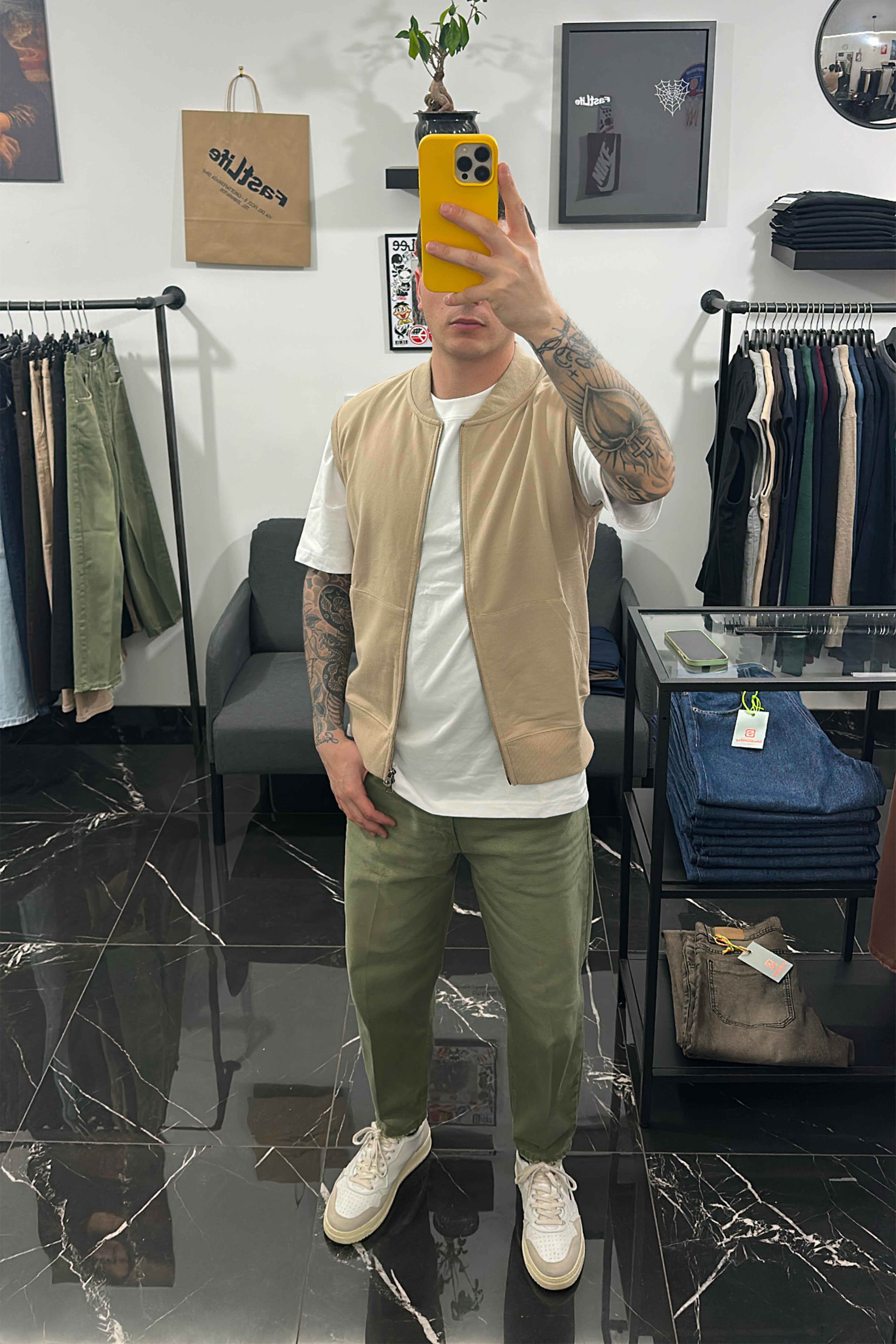 Jeans balloon fit con sfumature