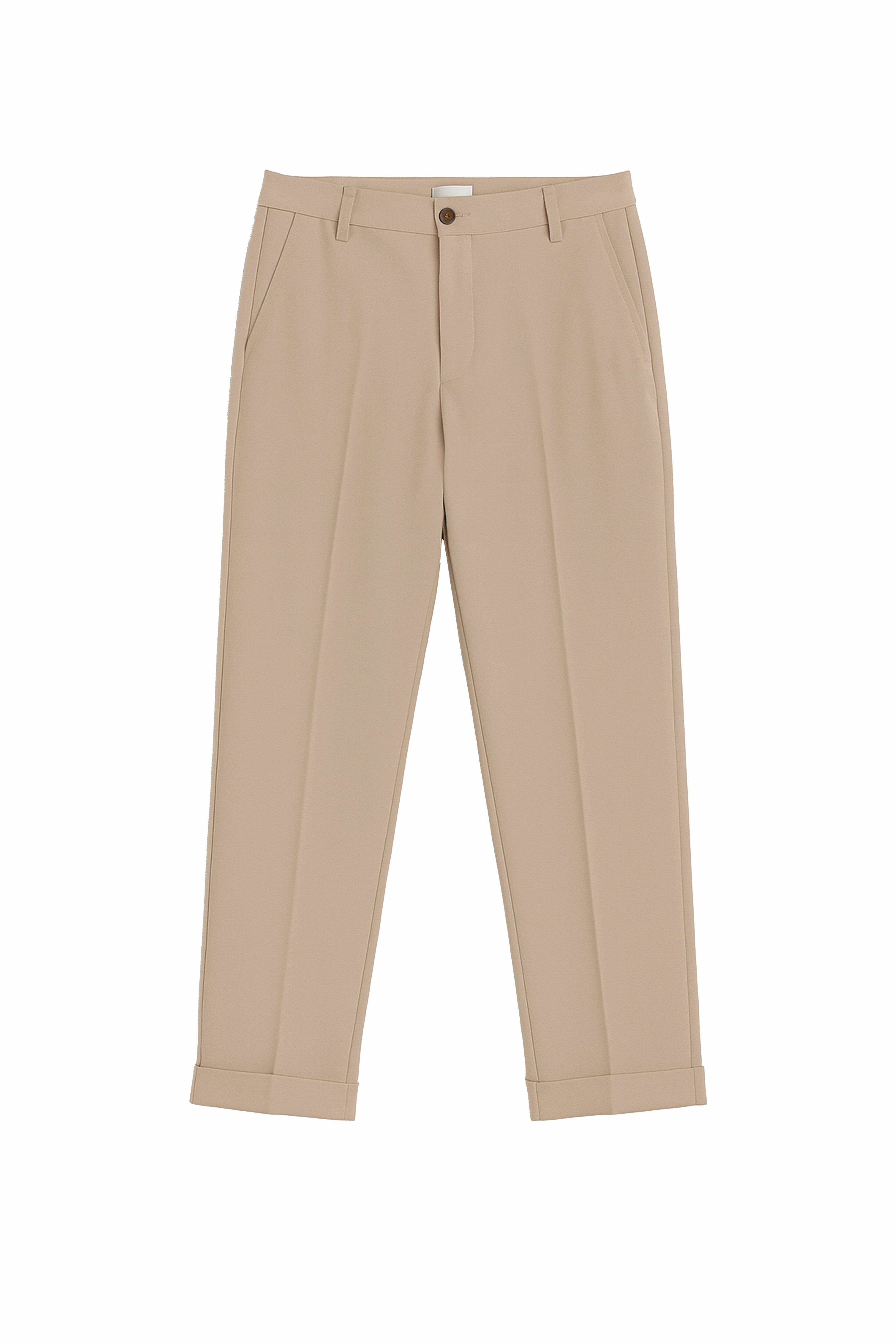 Pantalone sartoriale con risvolto cucito - Regular fit