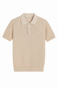 Polo a maniche corte intrecciata