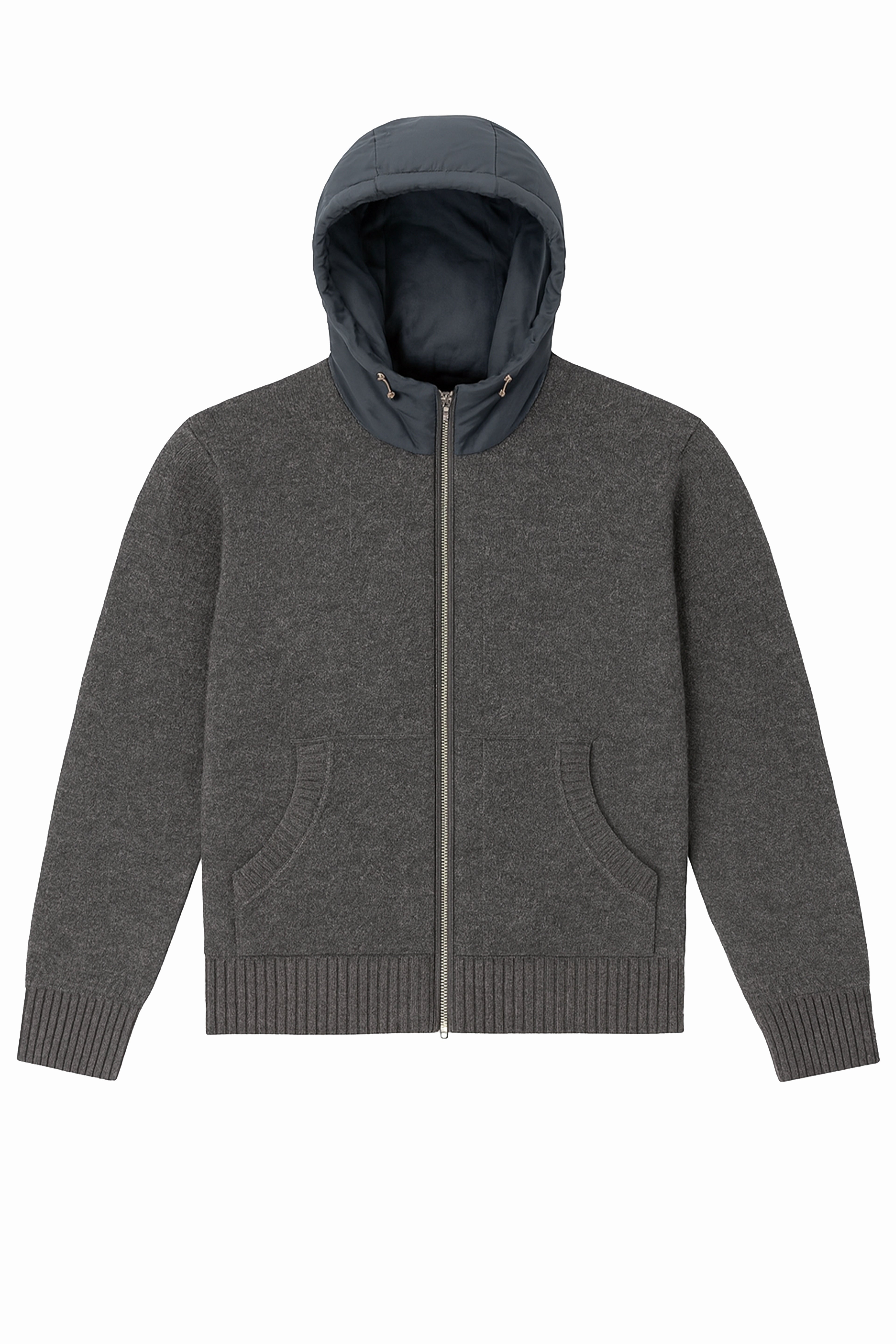 Giacca in maglia con cappuccio