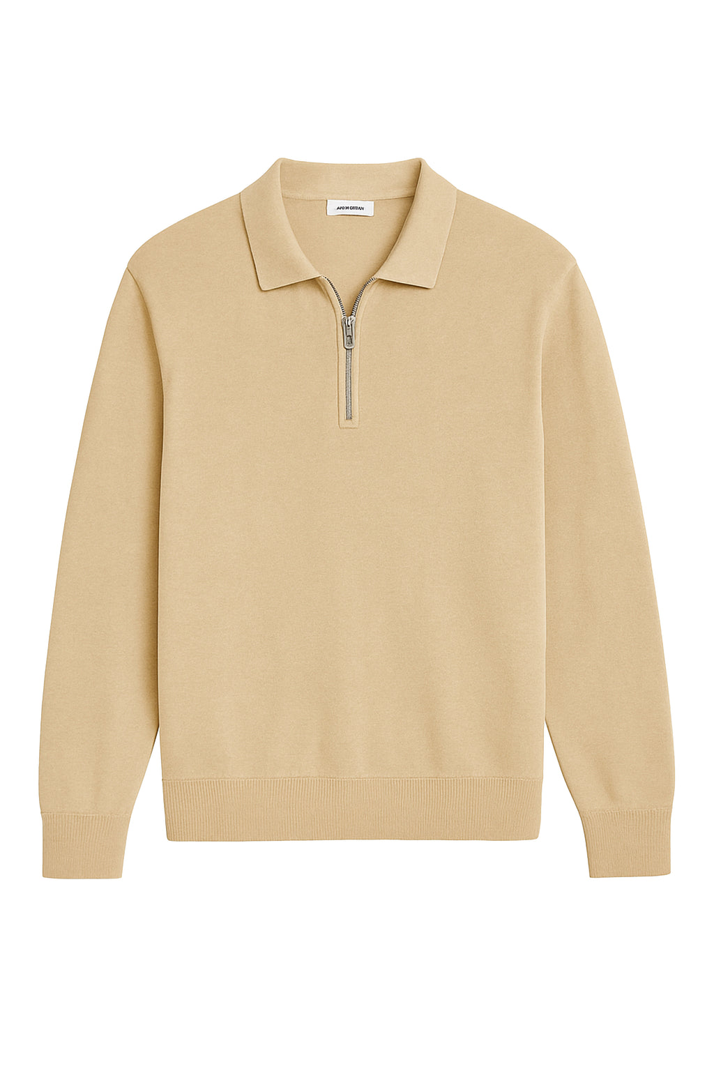 Polo a manica lunga con zip