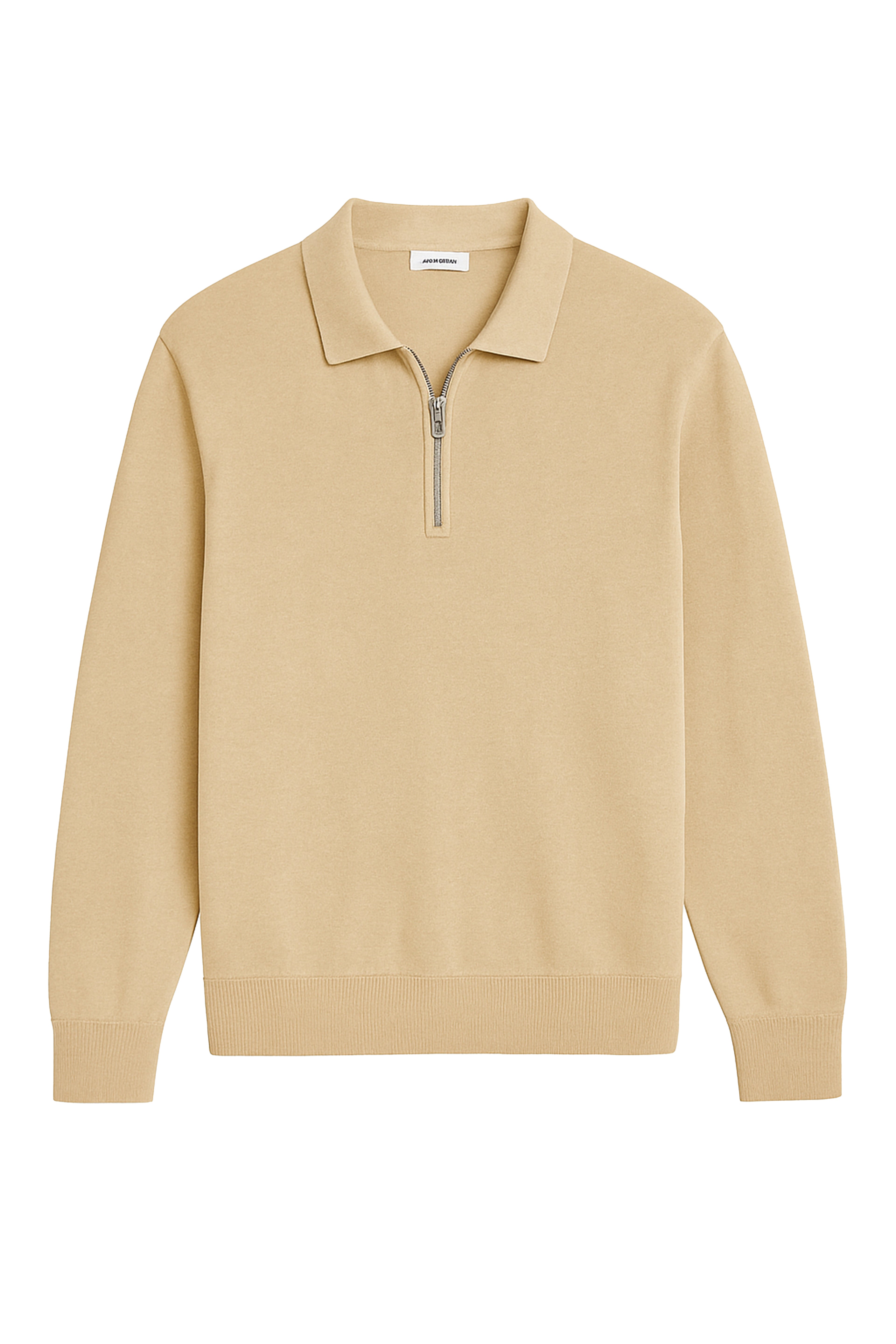 Polo a manica lunga con zip