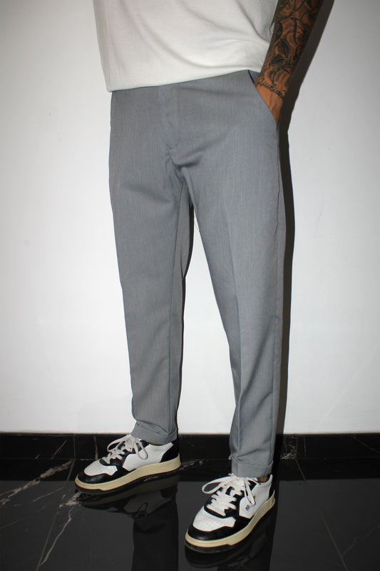Pantalone sartoriale con risvolto cucito - Regular fit
