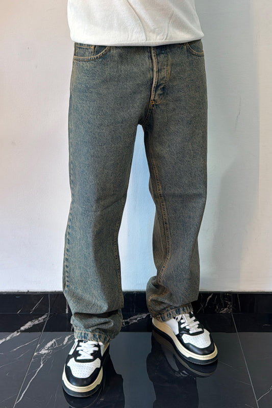 Jeans baggy slavato