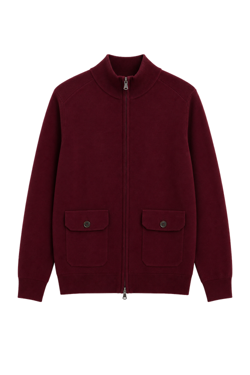 Bomber full zip con tasche
