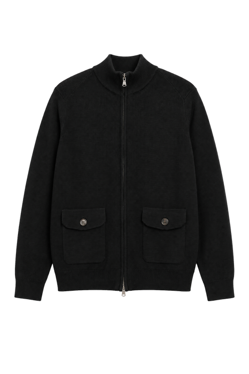 Bomber full zip con tasche