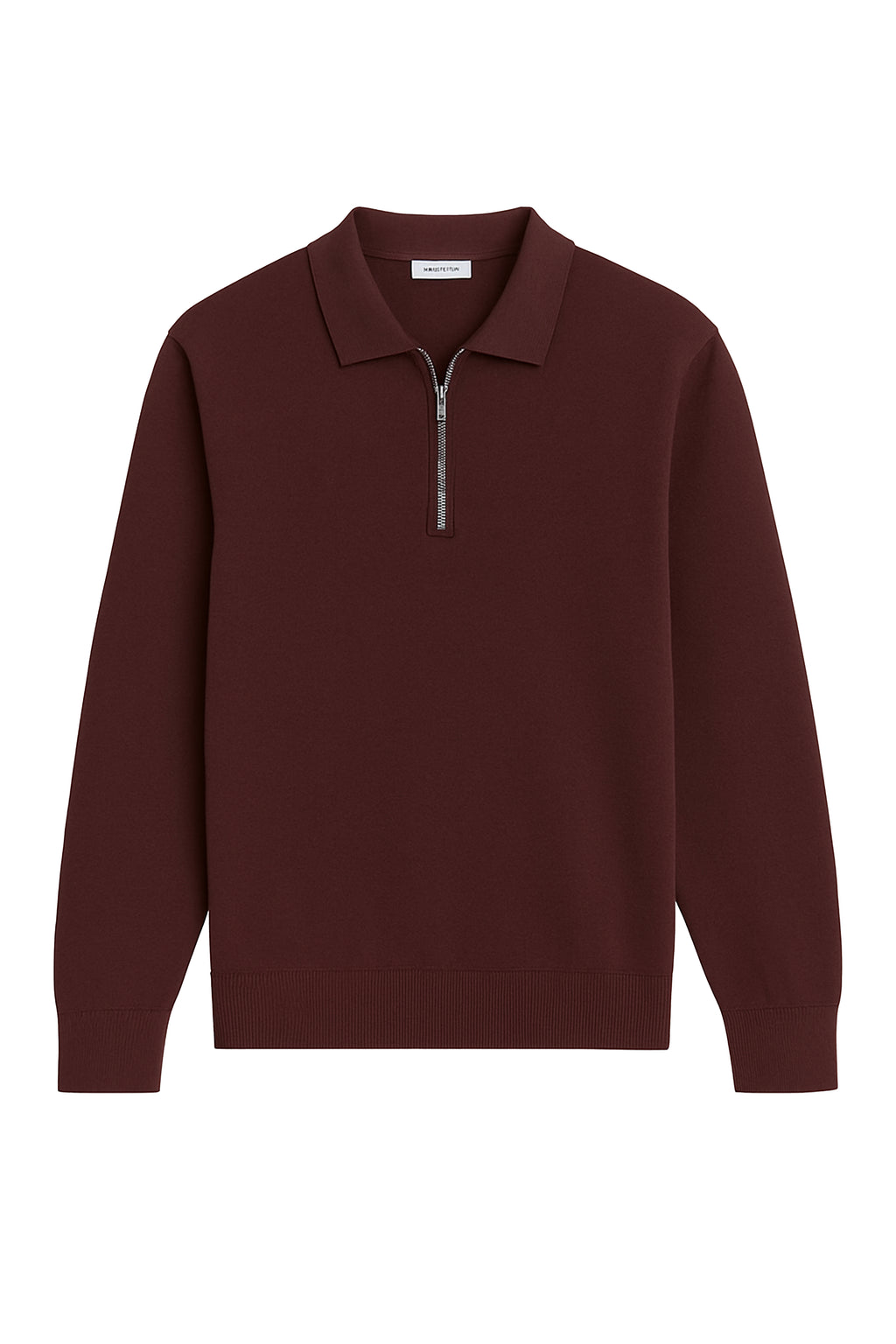 Polo a manica lunga con zip