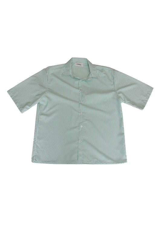 Camicia maniche corte a righe - Oversize