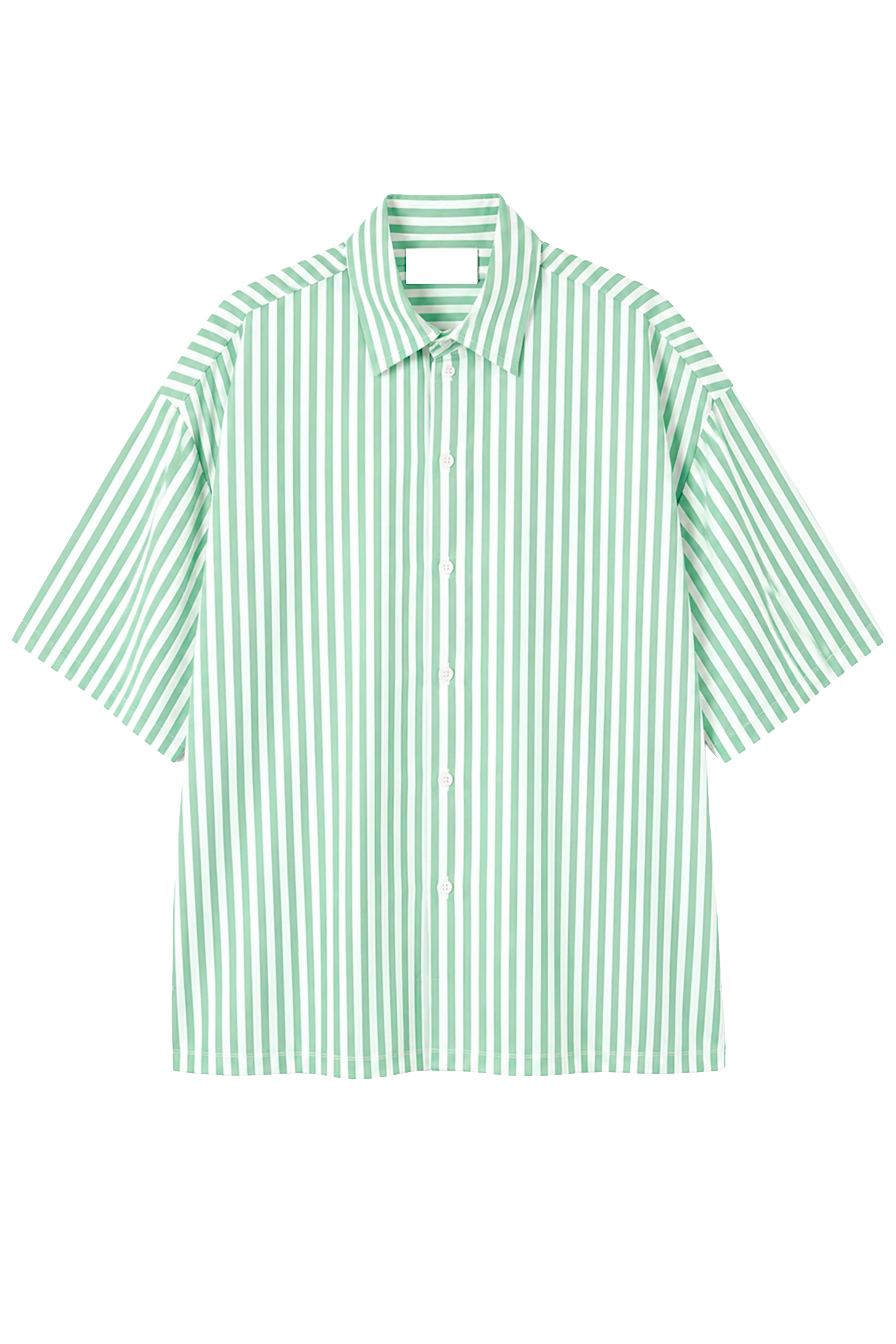 Camicia a righe cropped