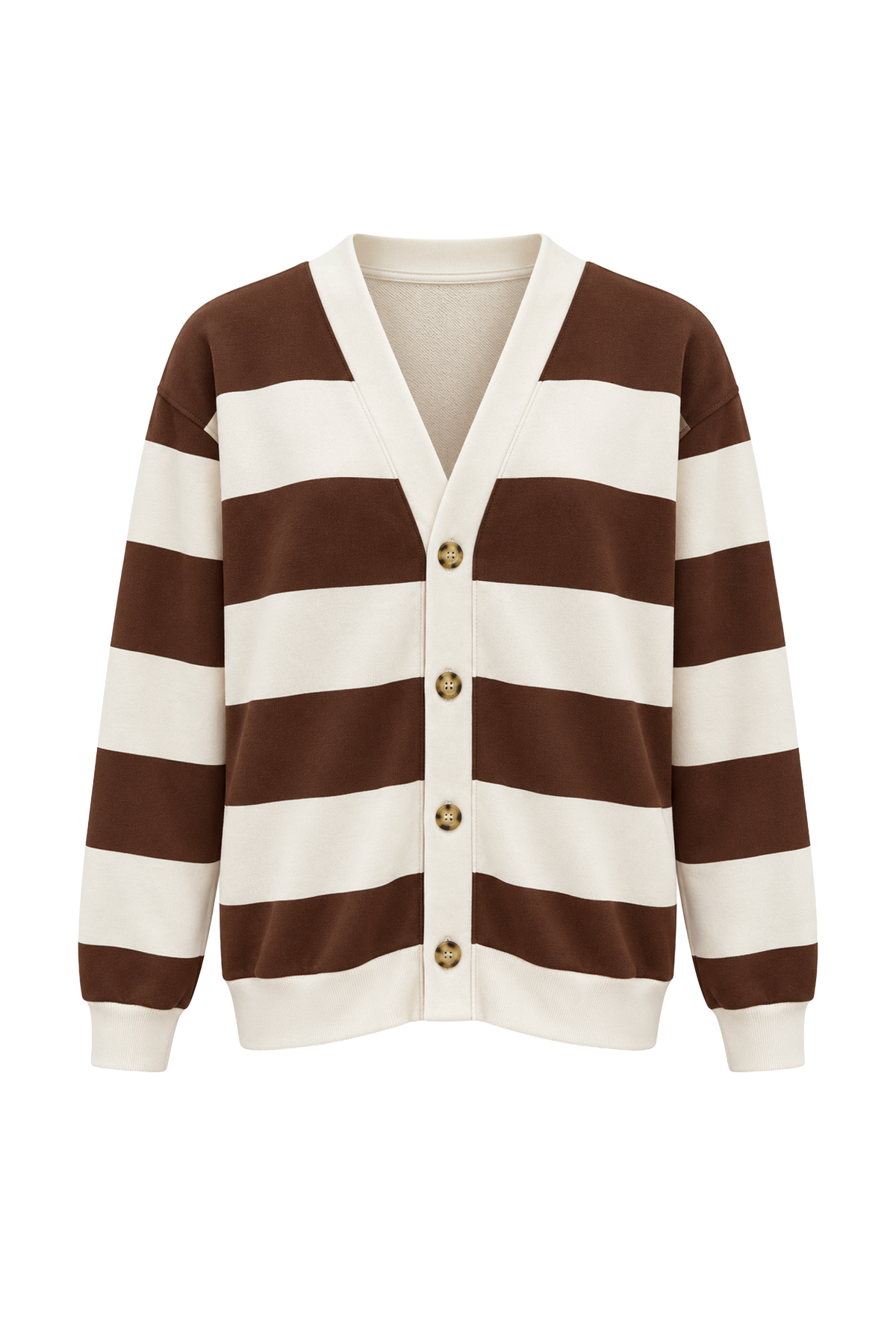 Cardigan a righe con bottoni