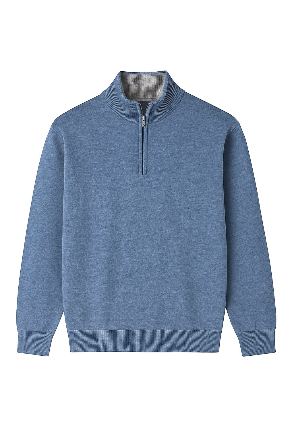 Maglioncino a collo alto mezza zip - Cashmere 10%