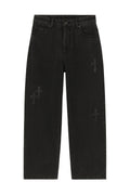 Jeans baggy dettaglio croci