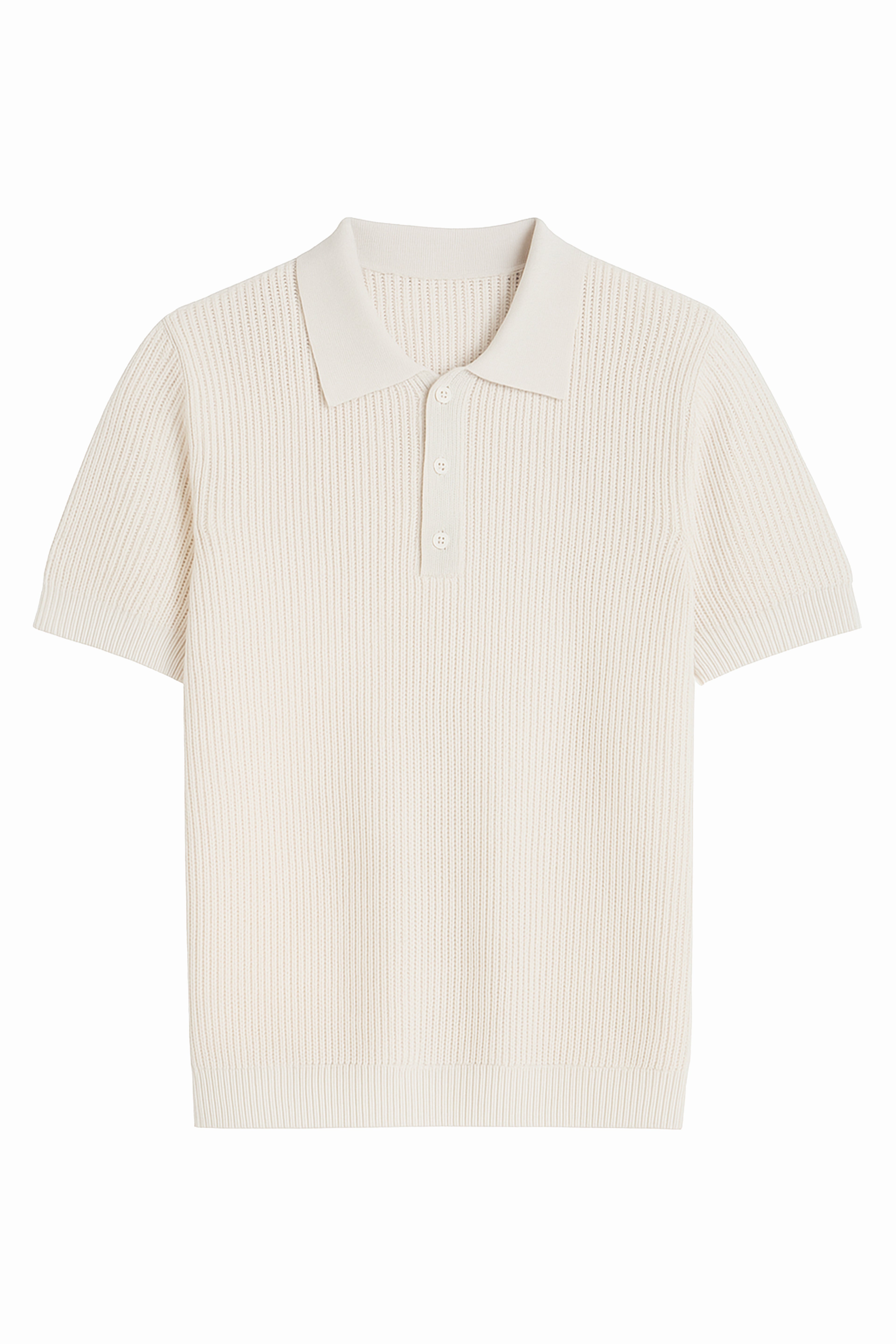 Polo a maniche corte intrecciata