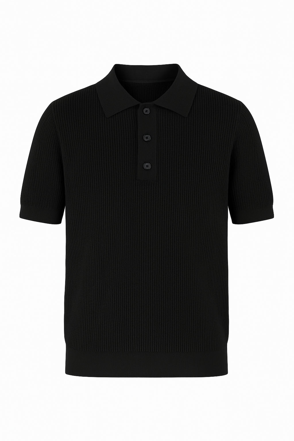 Polo a maniche corte intrecciata
