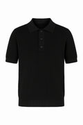 Polo a maniche corte intrecciata