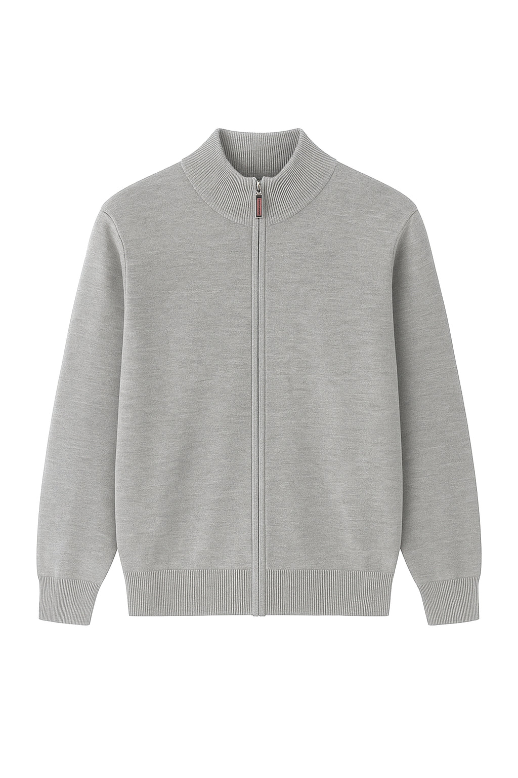 Maglione con zip intera - 20% lana