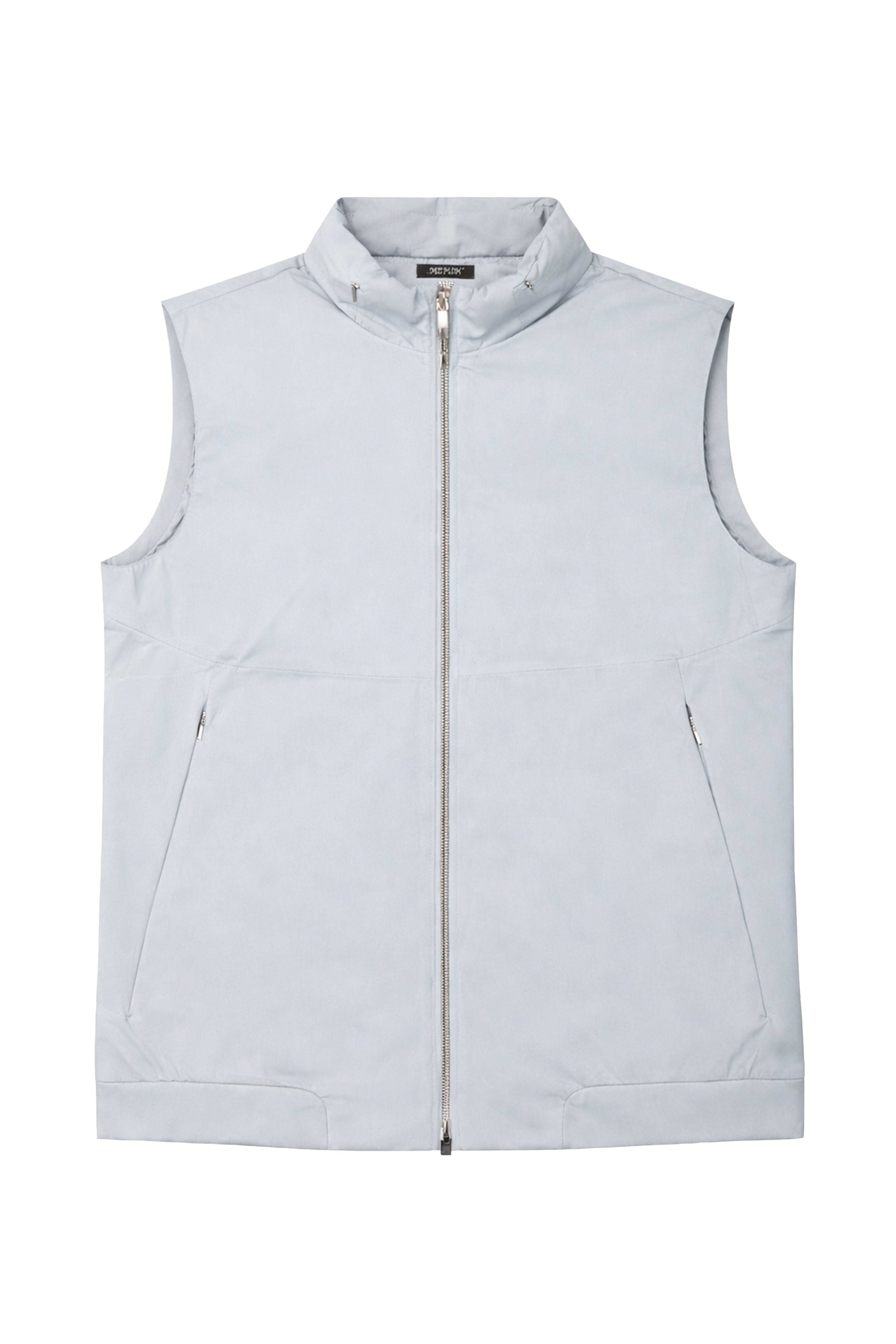Gilet smanicato in tessuto tecnico liscio