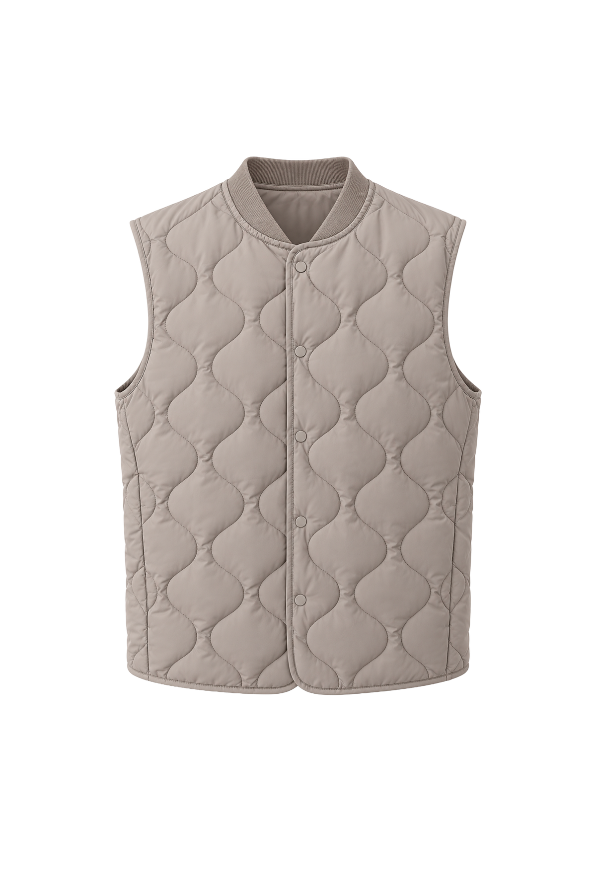 Gilet trapuntato con bottoni