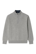 Maglioncino a collo alto mezza zip - Cashmere 10%