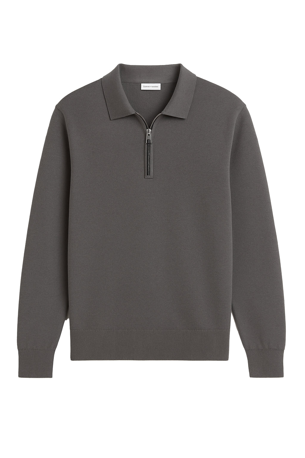 Polo a manica lunga con zip