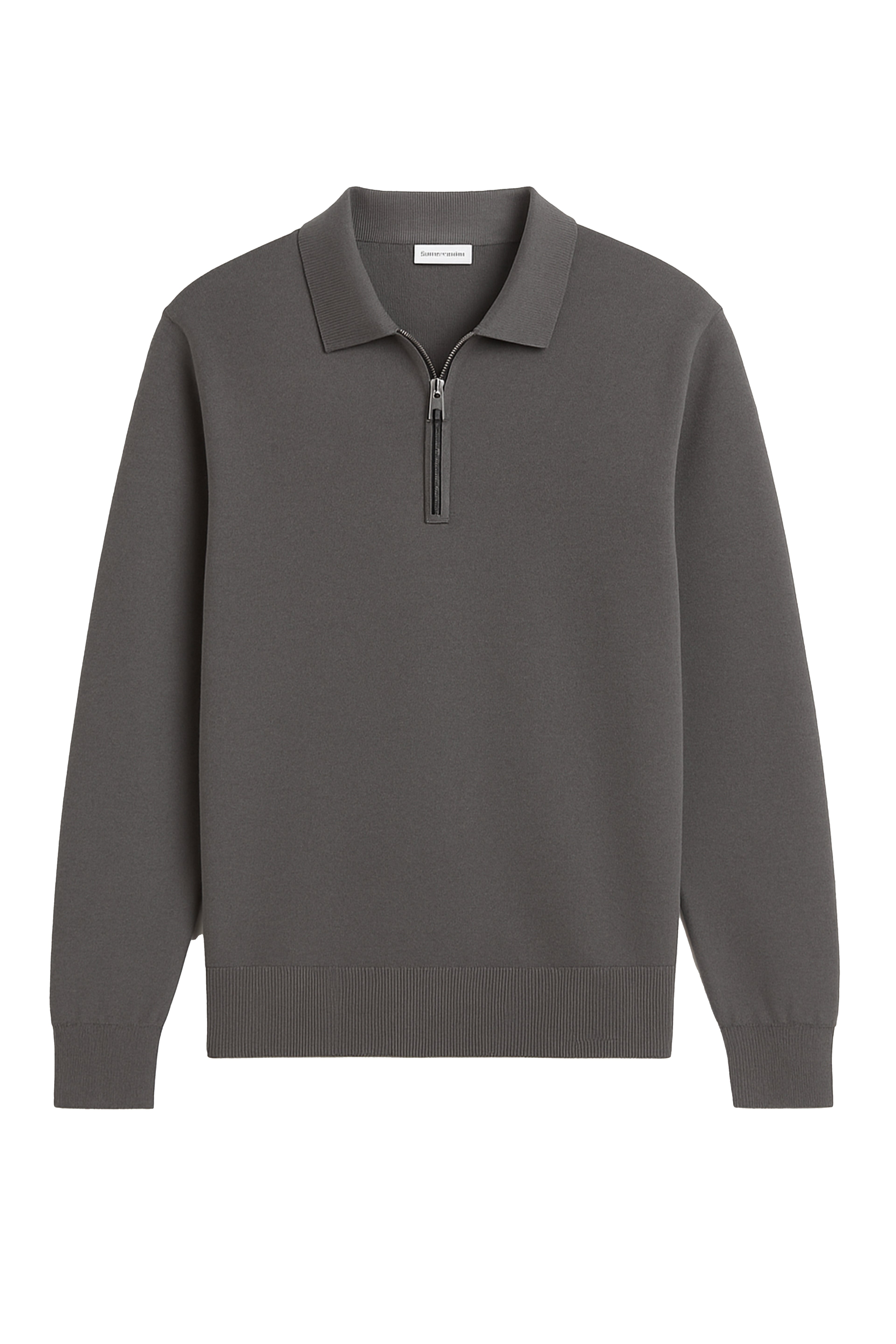 Polo a manica lunga con zip
