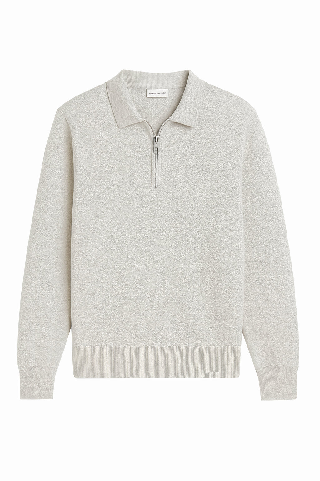 Polo a manica lunga con zip