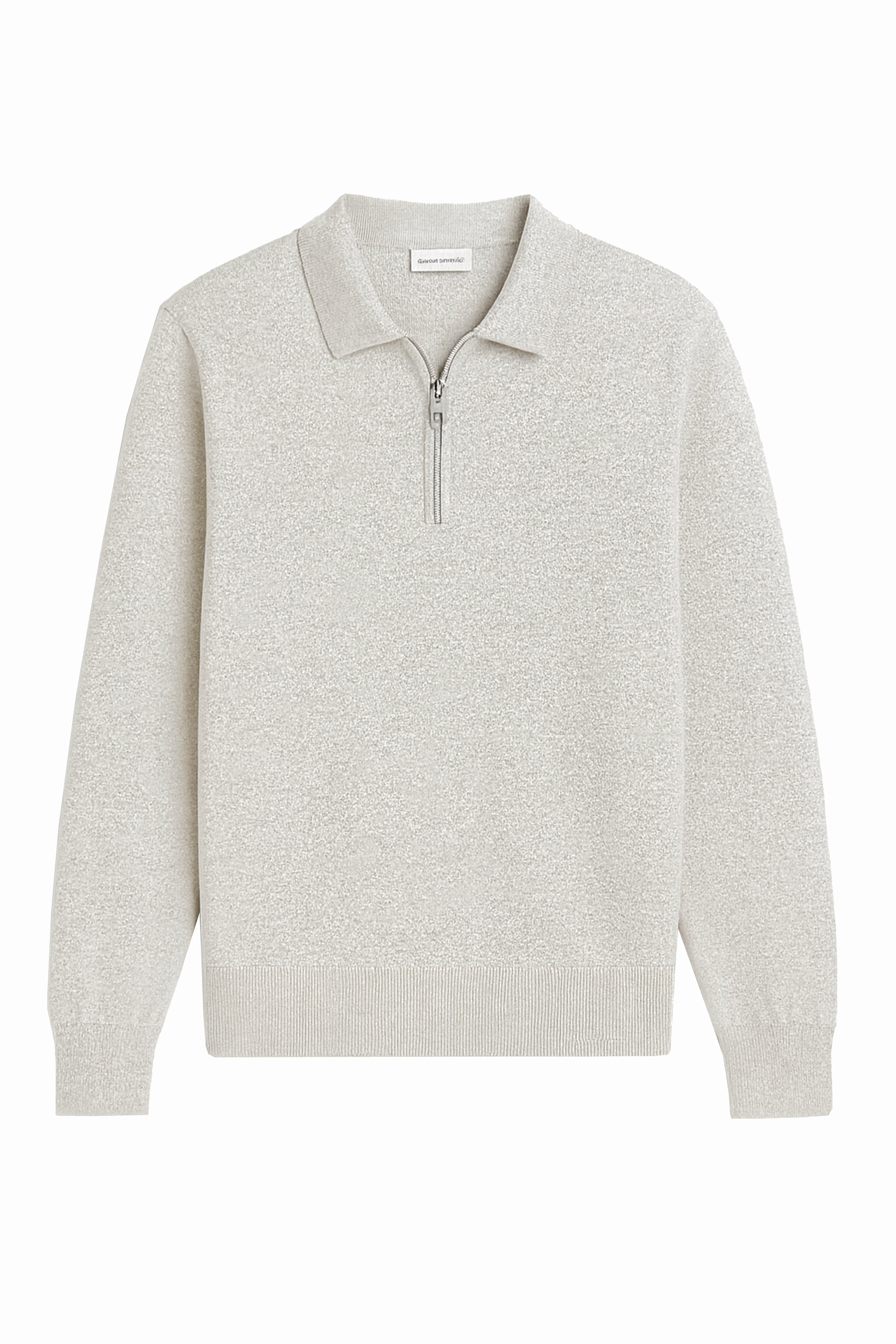 Polo a manica lunga con zip